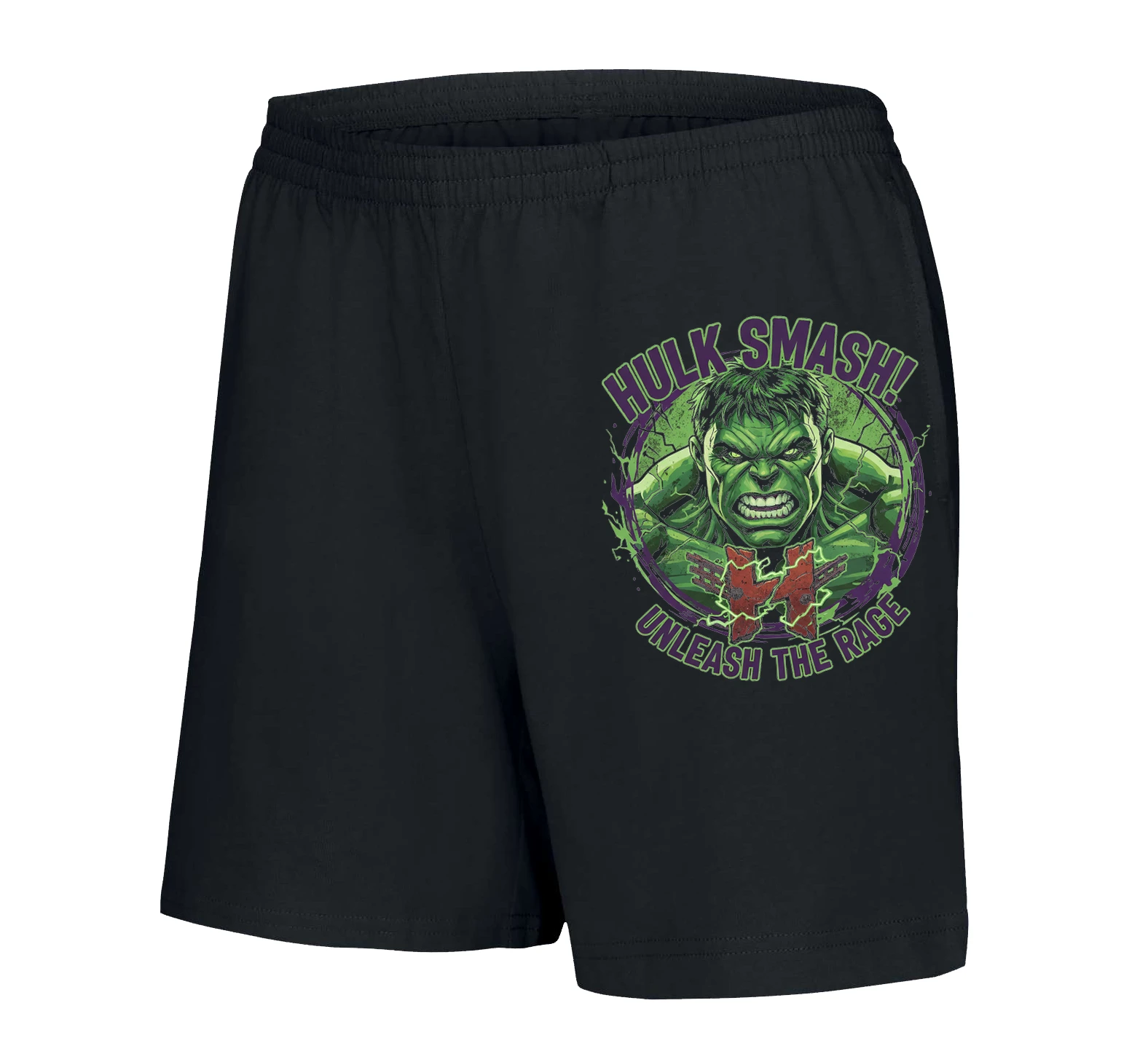 Dámske šortky Hulk Rozdrť Hnev A Uvoľni Zelenú Silu
