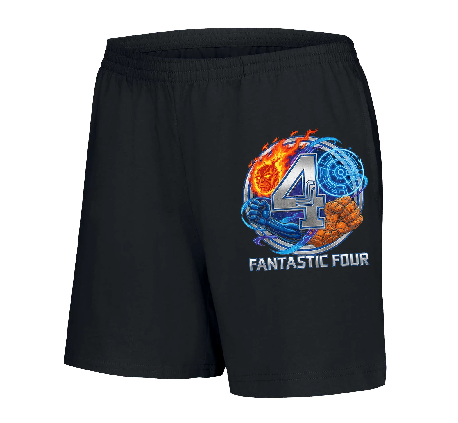 Dámske šortky Kozmická Energia Technológia Plameň Led Neskrotná Sila Fantastic Four