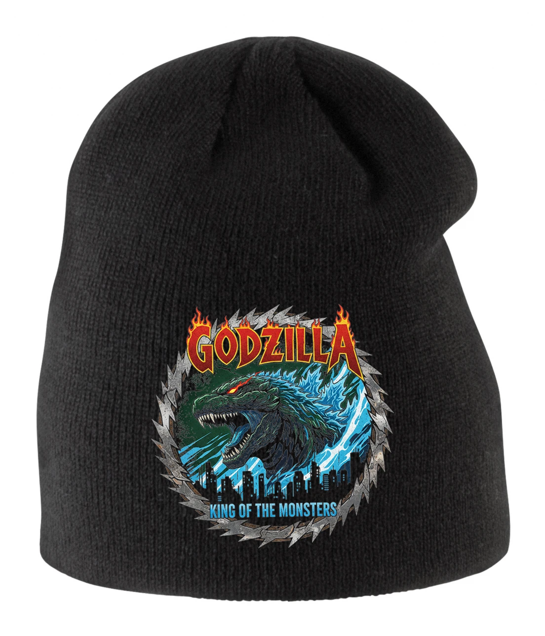 Detská zimná čiapka Godzilla King Of The Monsters Kráľ Plameňov A Vĺn Nad Mestom