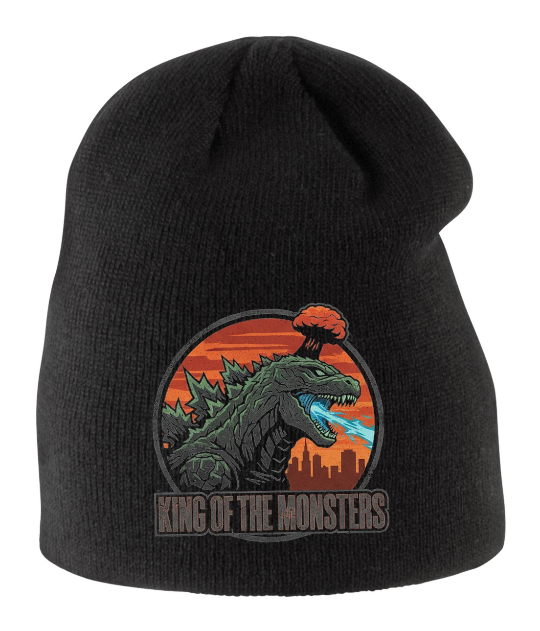Detská zimná čiapka Kráľ Skazy Godzilla Atómový Dych A Mestská Apokalypsa