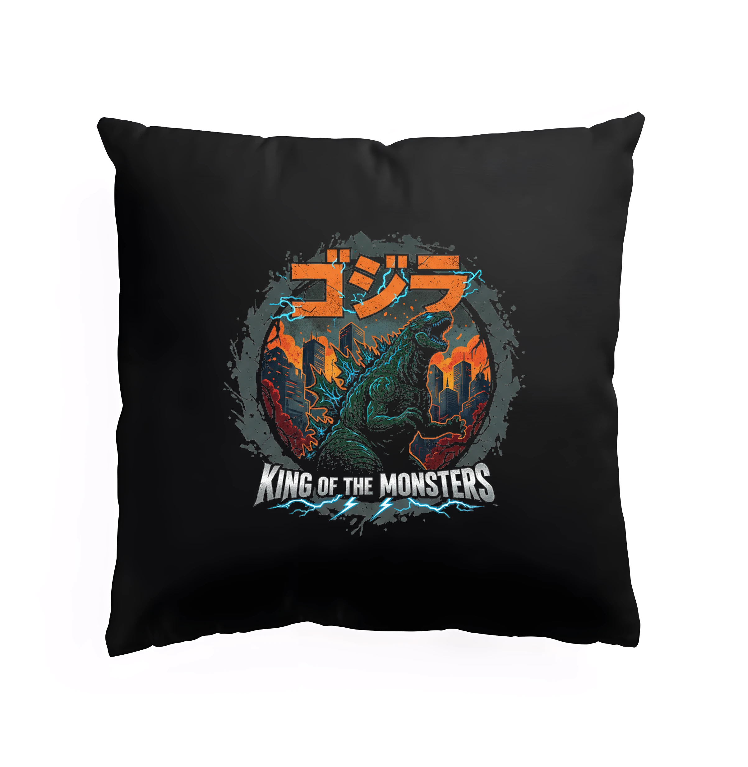 Vankúš Godzilla King Of The Monsters V Žiari Plameňov A Bleskov