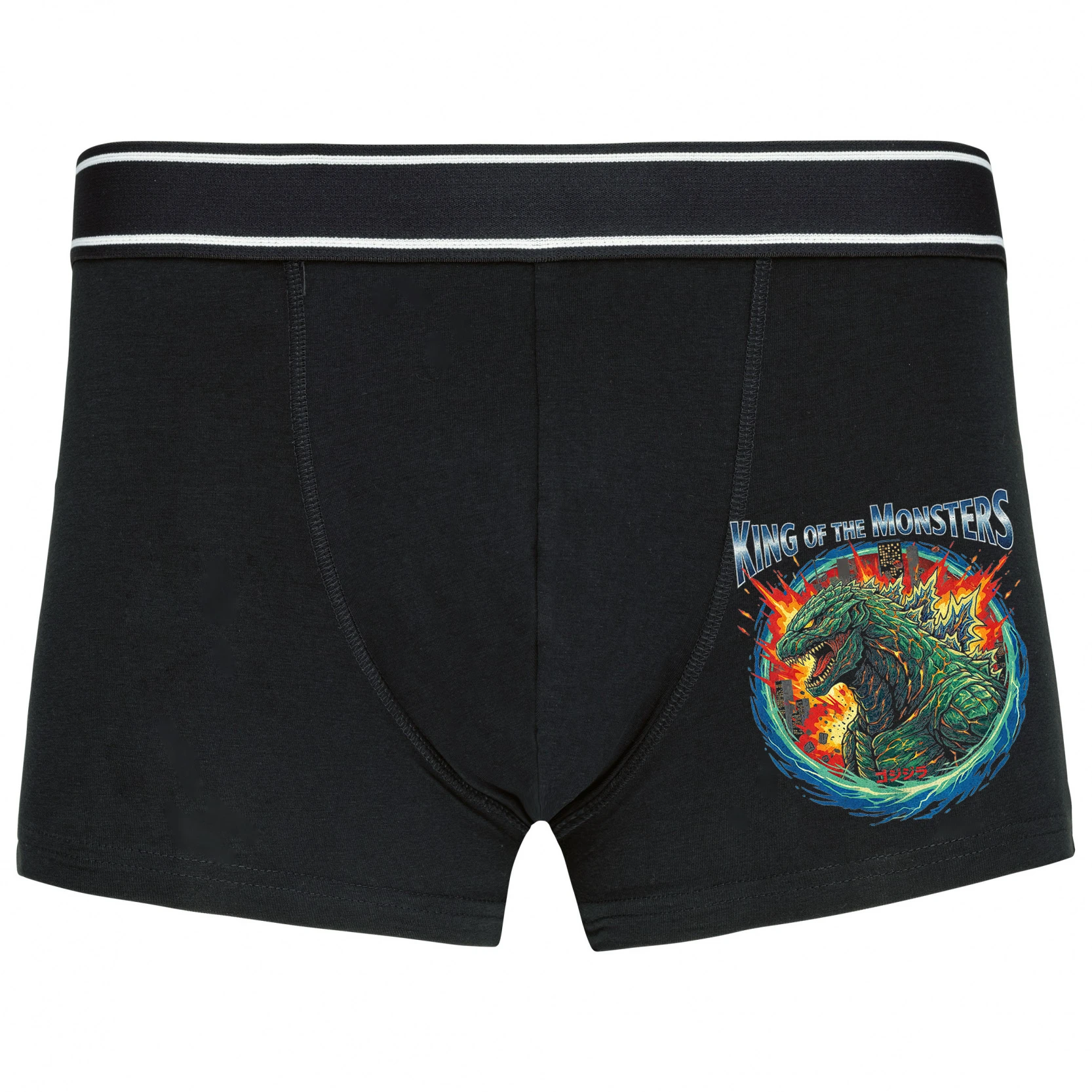 Boxerky Zelený Kráľ Monstrov Godzilla King Of The Monsters V Plameňoch Mesta