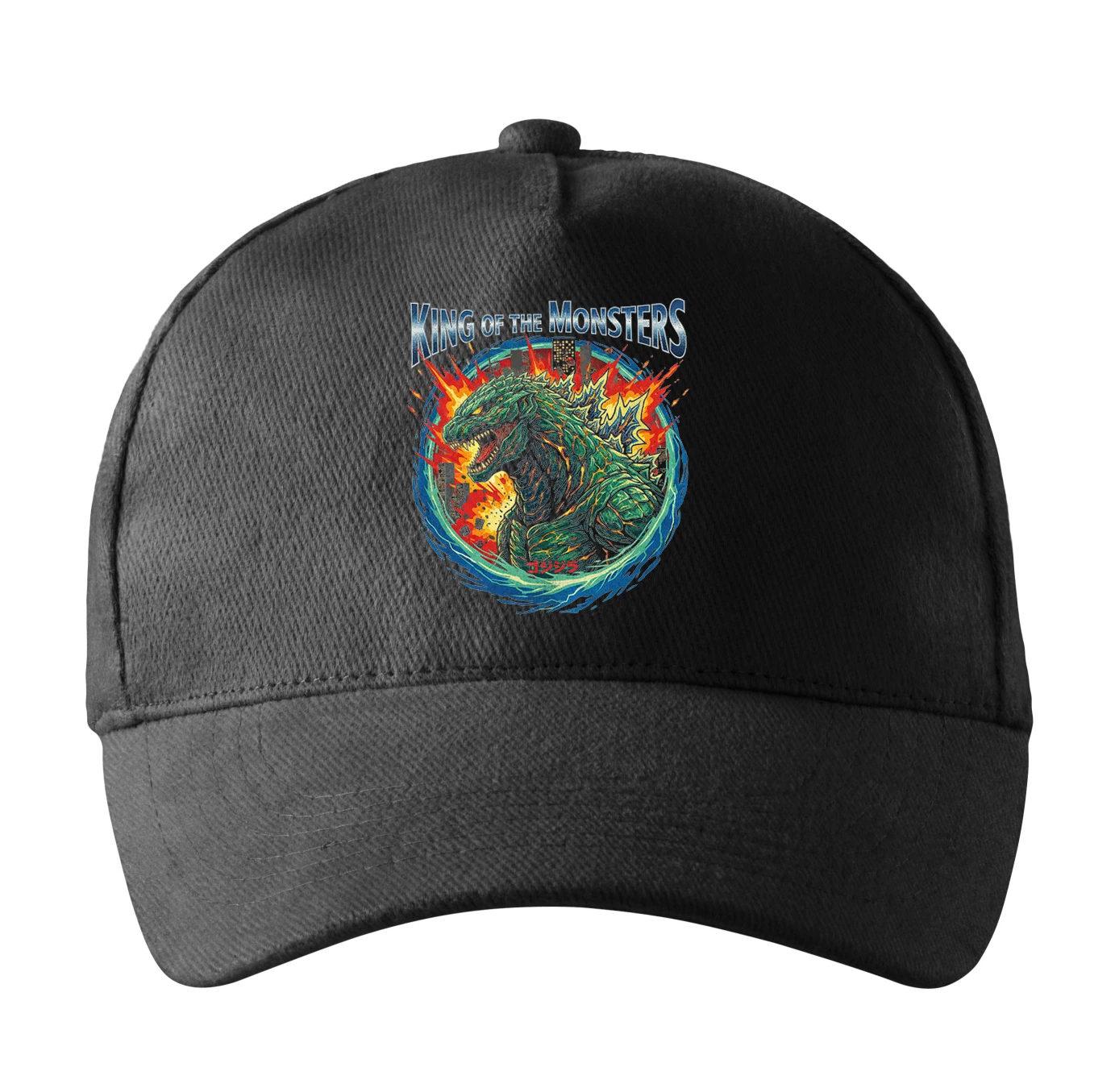 Šiltovka Zelený Kráľ Monstrov Godzilla King Of The Monsters V Plameňoch Mesta