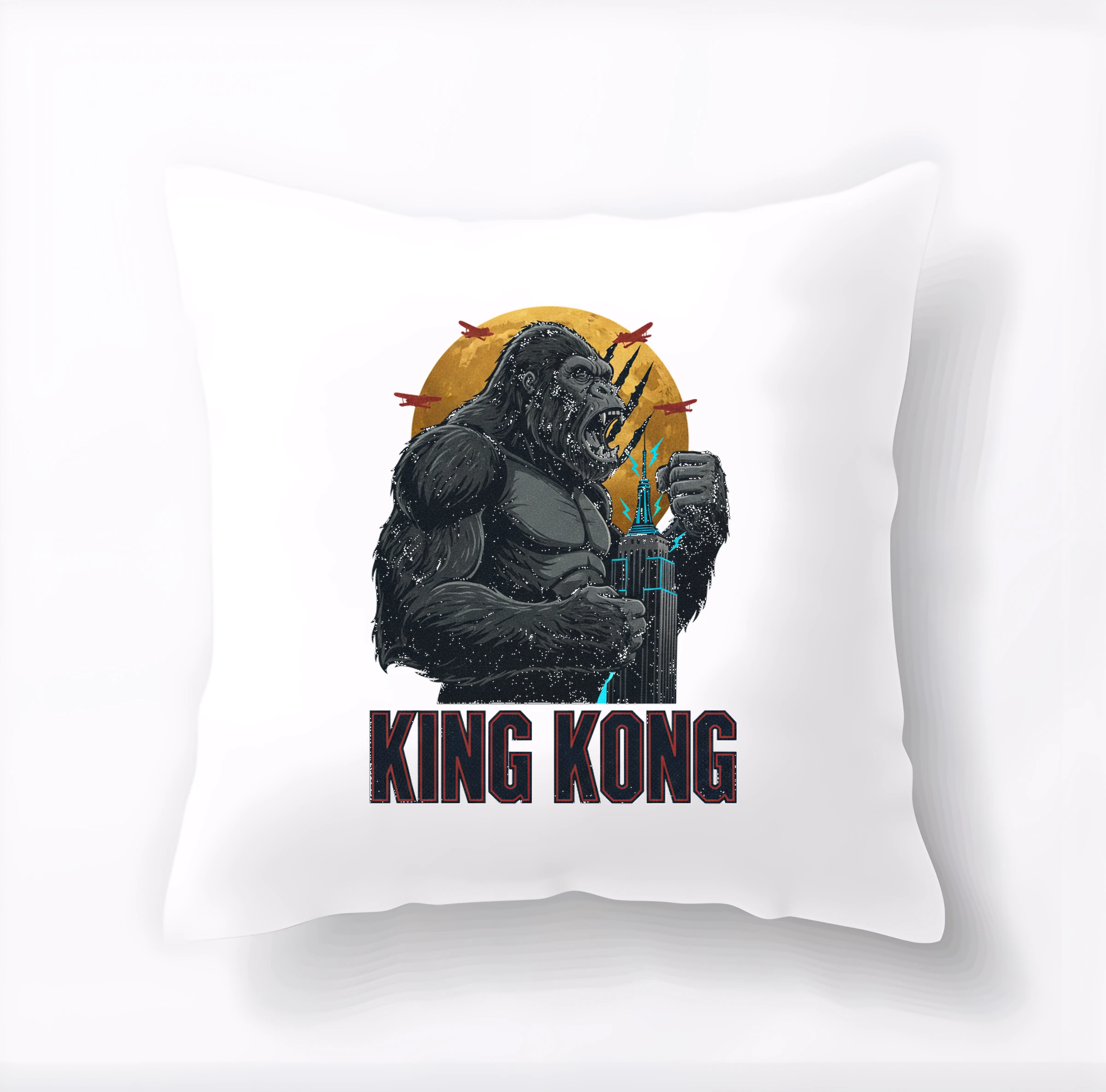 Vankúš King Kong V Zlatom Svite Nad New Yorkom