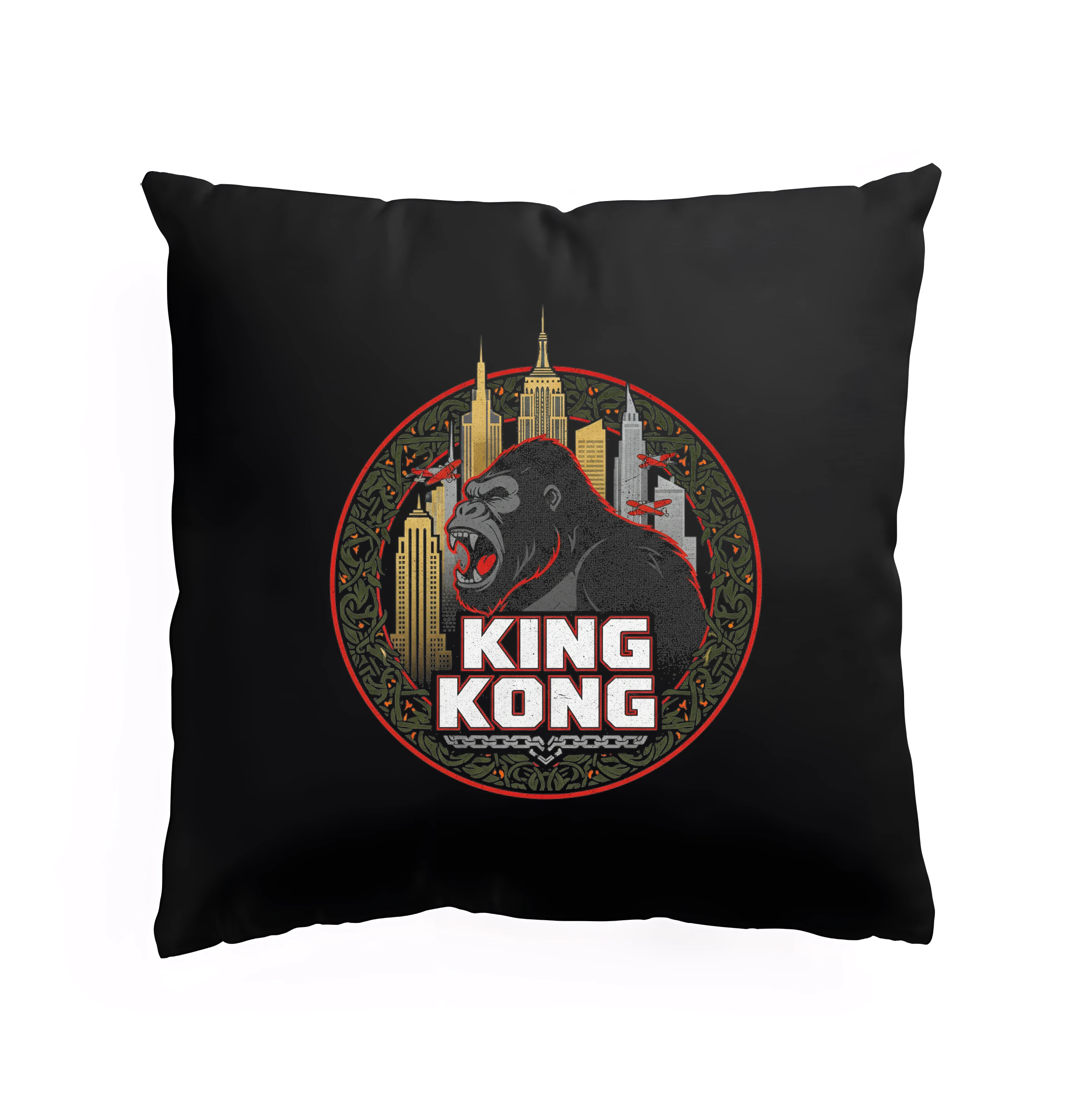 Vankúš King Kong V New Yorku Rev Mrakodrapovej Džungľa A Lietadiel