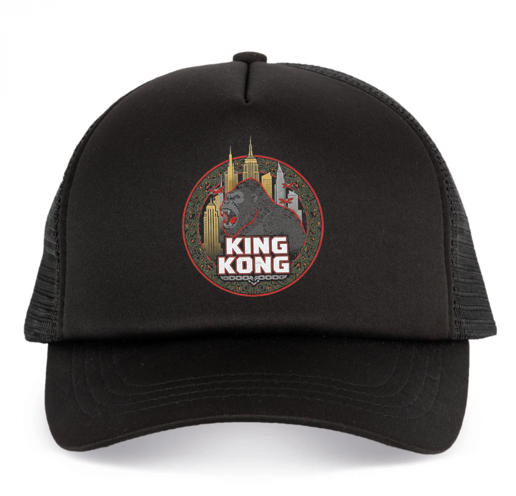 Detská šiltovka King Kong V New Yorku Rev Mrakodrapové Džungľa A Lietadiel