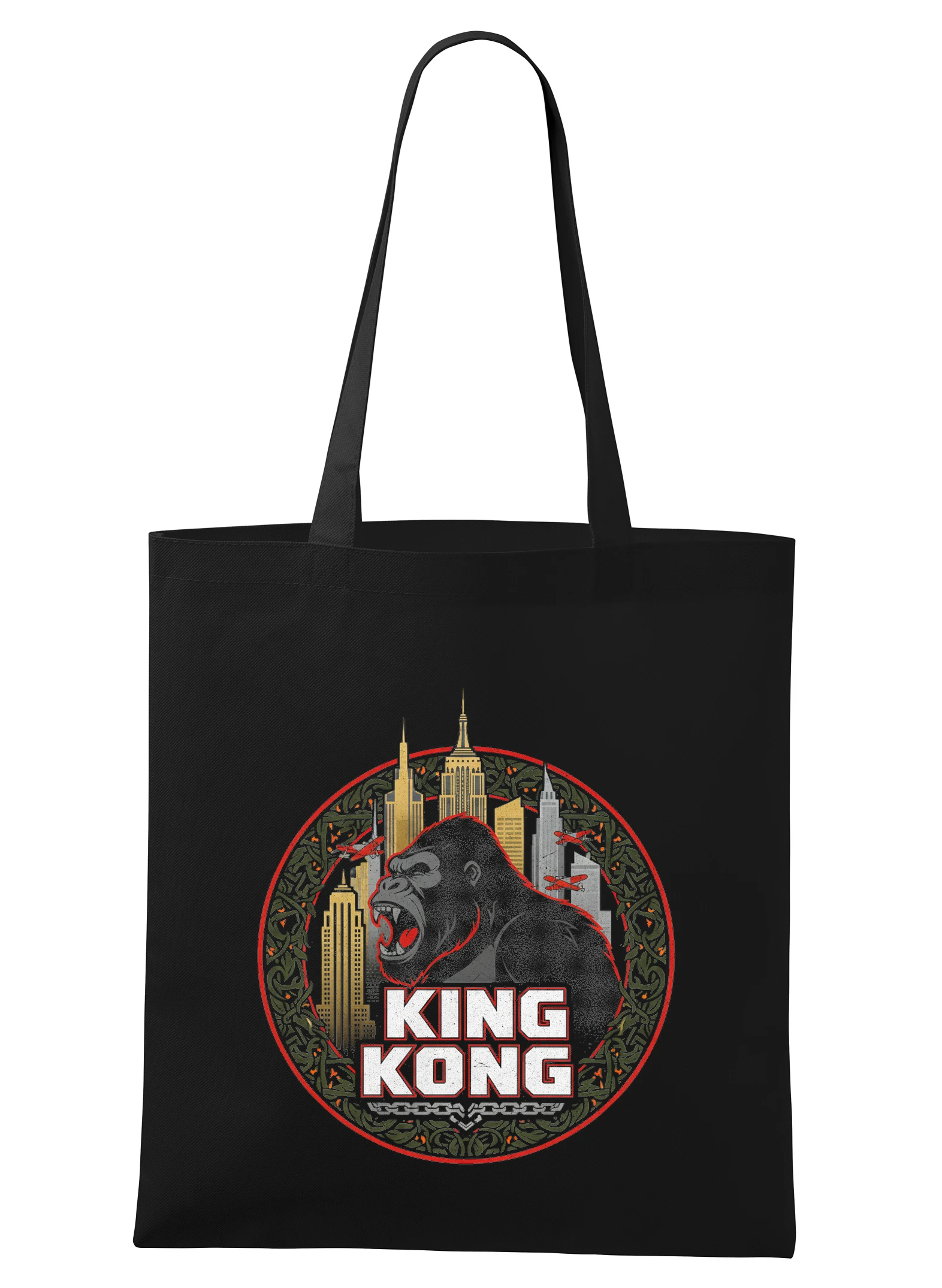 Nákupná taška King Kong V New Yorku Rev Mrakodrapovej Džungle A Lietadiel