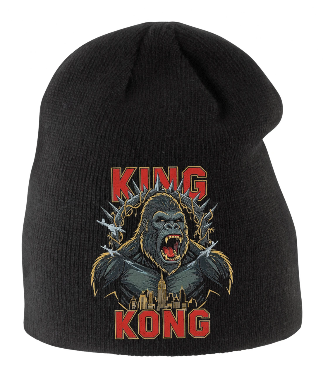 Detská zimná čiapka Kráľovská Zúrivosť Mestských Mrakodrapov King Kong