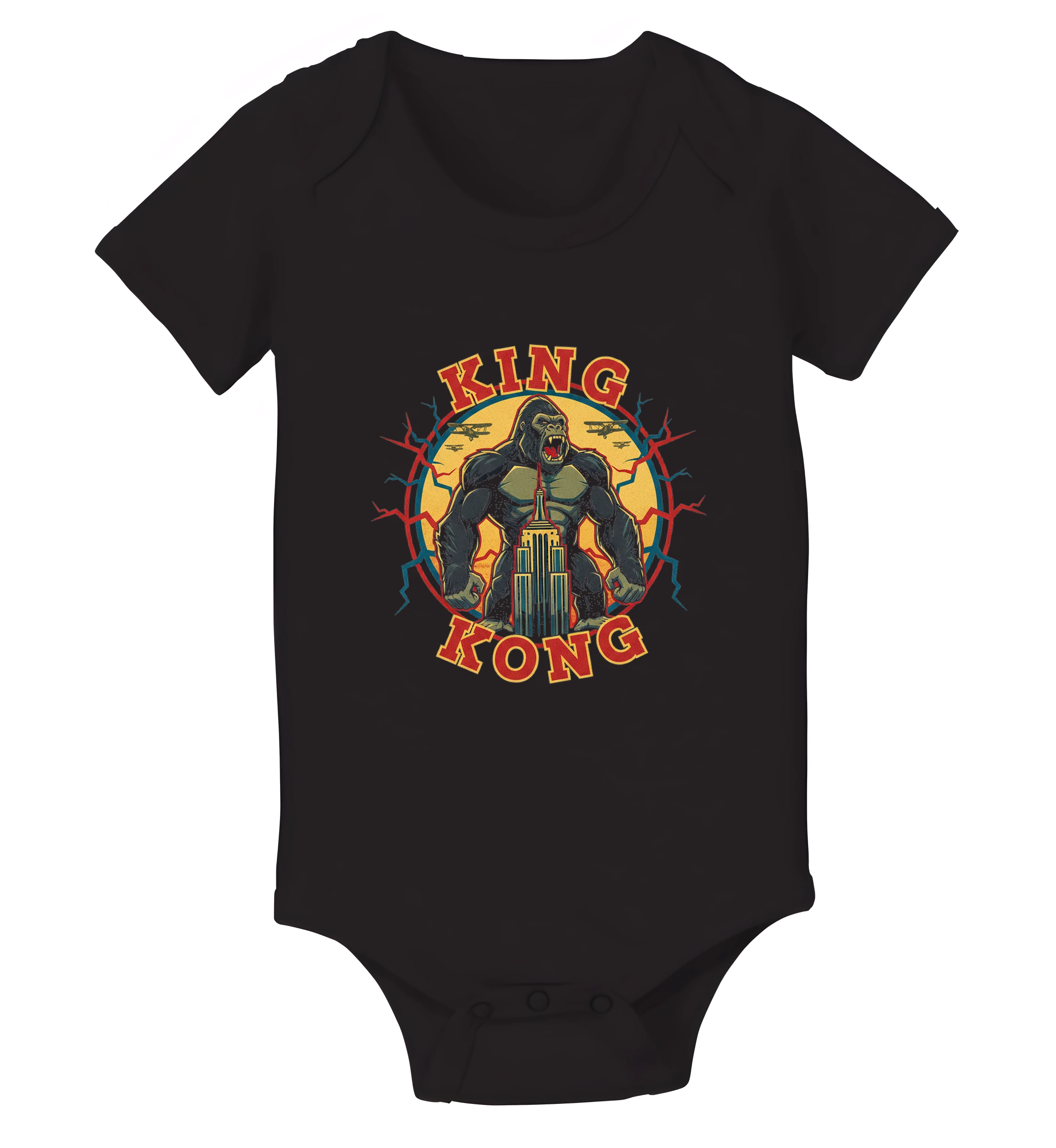 Detské body Legendárne King Kong Obrie Gorila Mrakodrapy A Retro Lietadlá