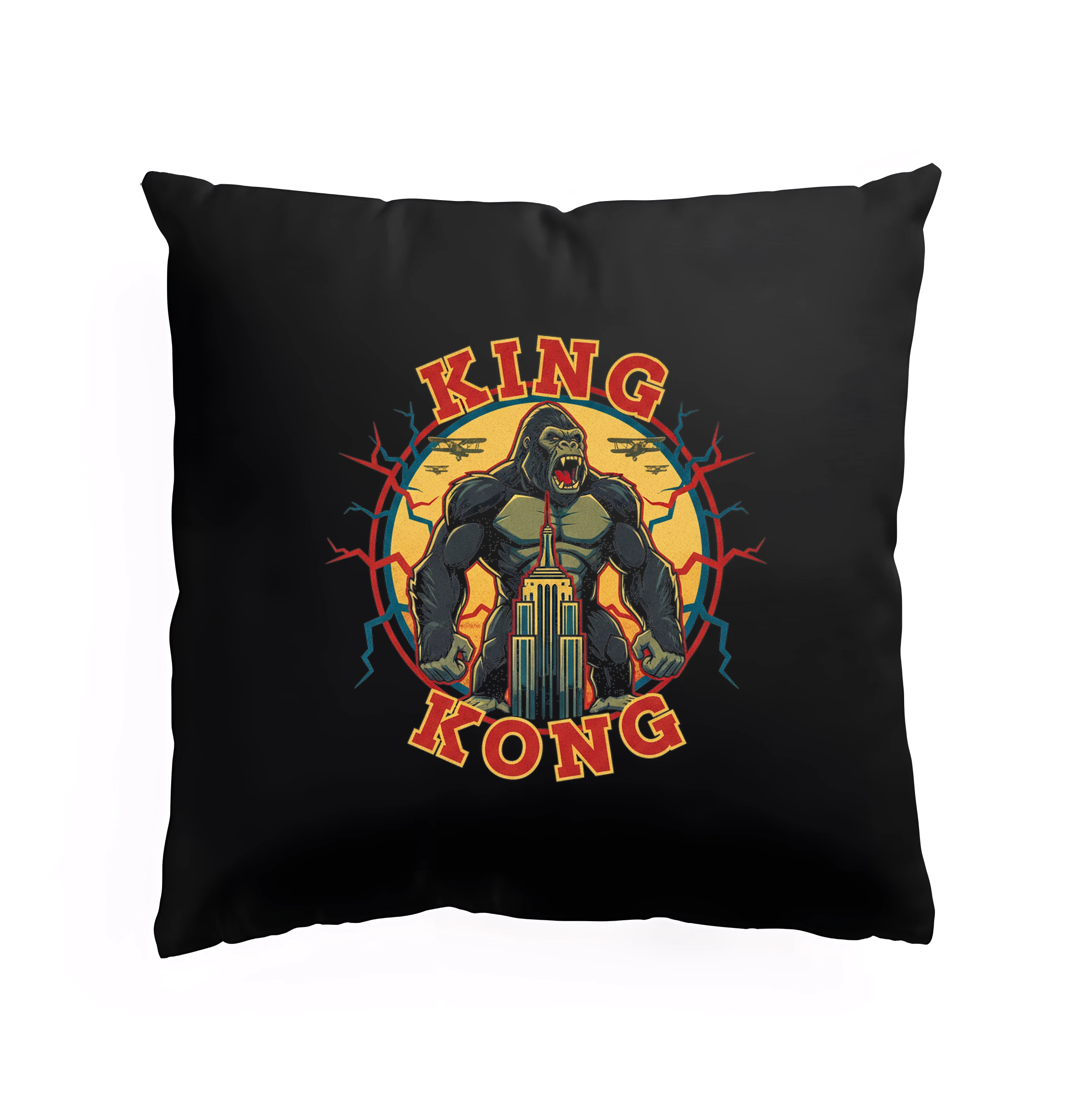 Vankúš Legendárnej King Kong Obrie Gorila Mrakodrapy A Retro Lietadlá