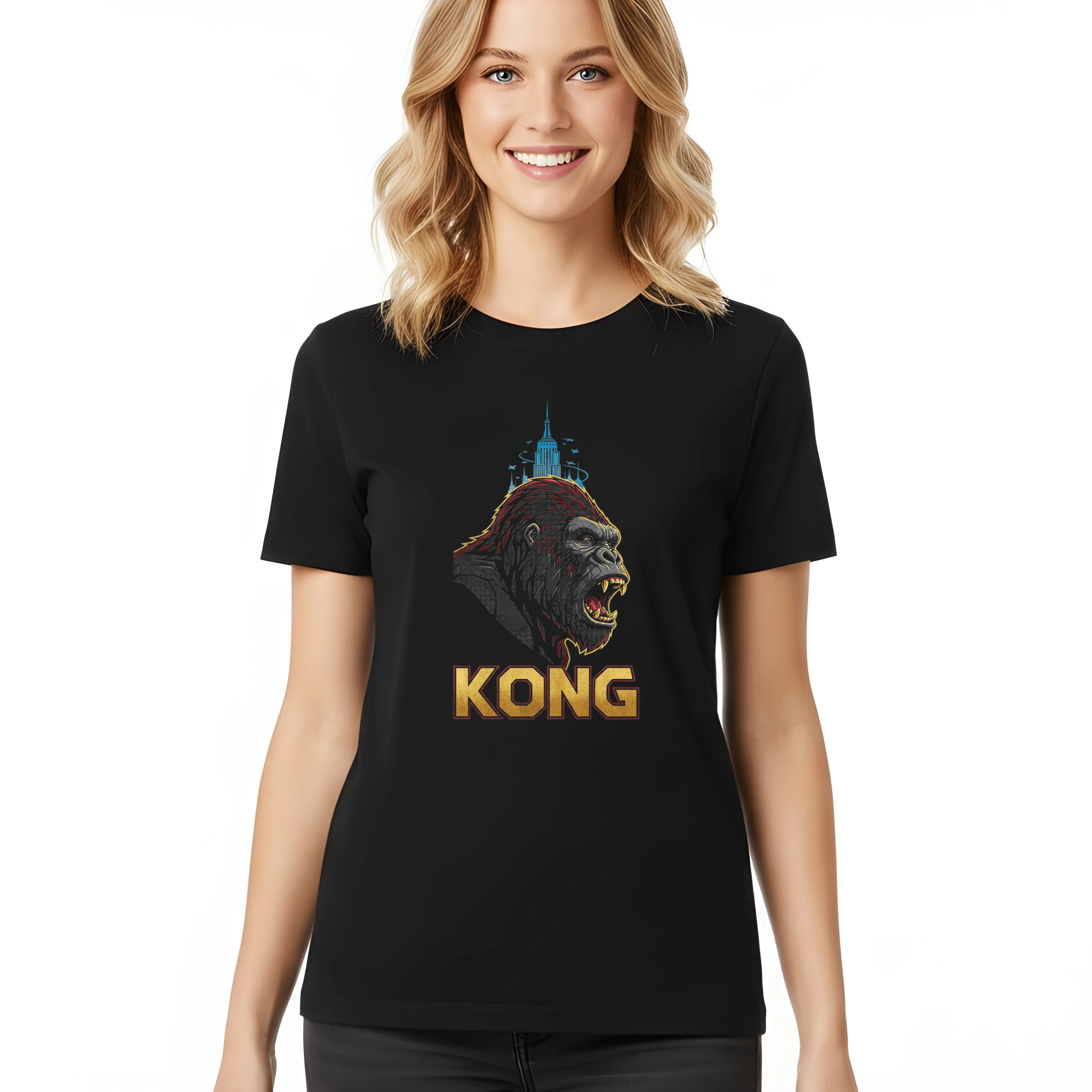 Dámske tričko King Kong Nespútaná Sila Nočného Mesta