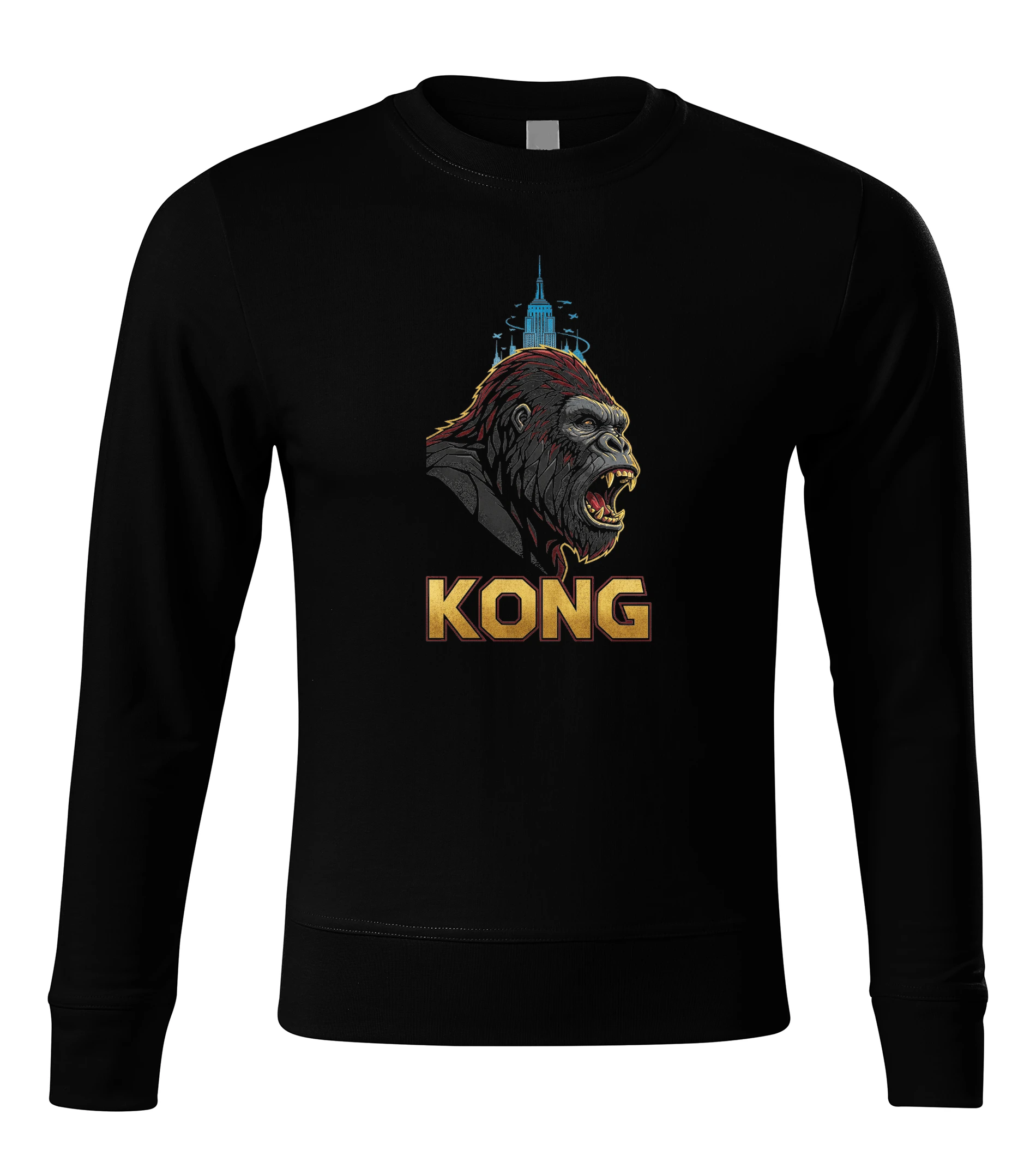 Mikina bez kapucne King Kong Nespútaná Sila Nočného Mesta