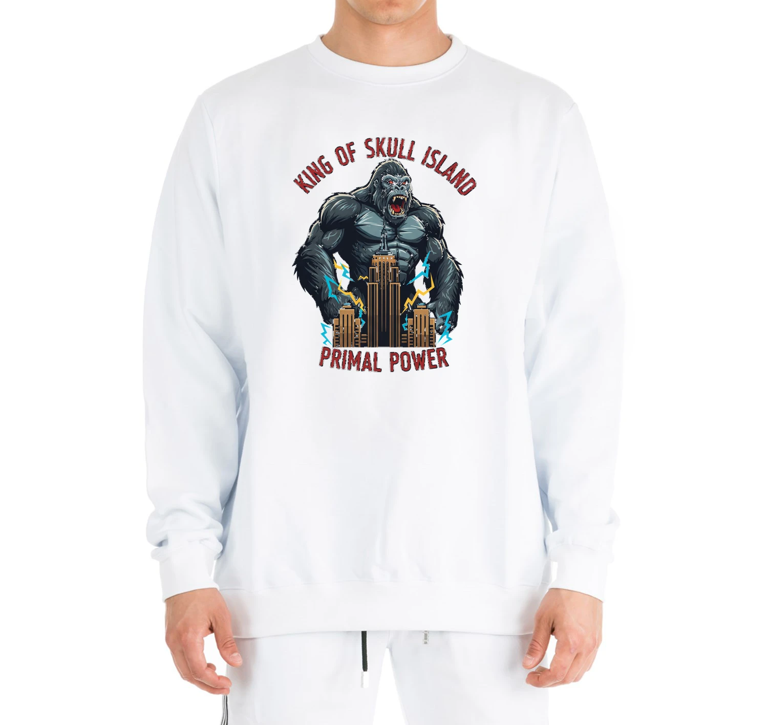 Mikina bez kapucne Divoká Sila King Konga Primal Power Zo Skull Island