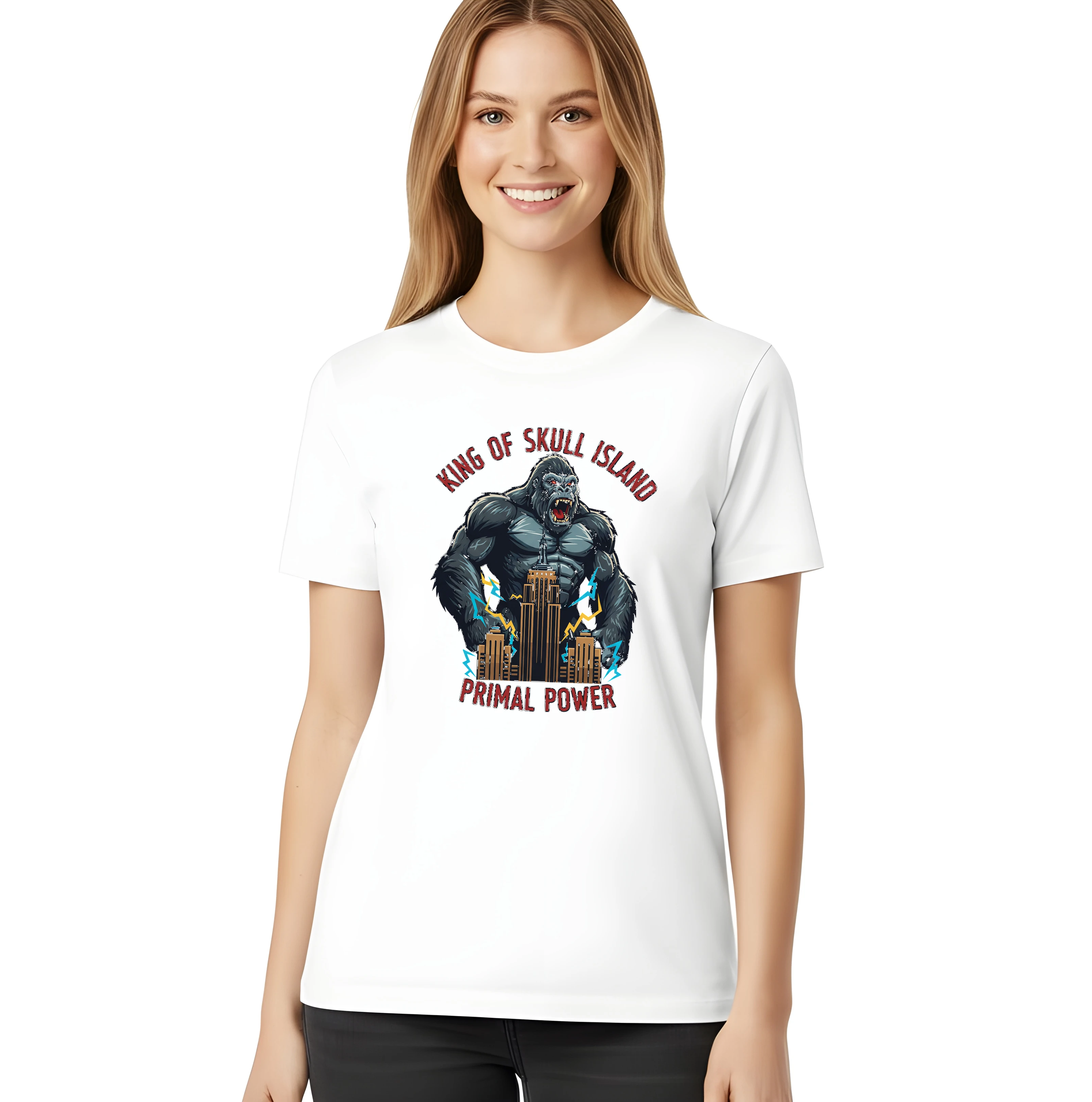 Dámske tričko Divoká Sila King Konga Primal Power Zo Skull Island
