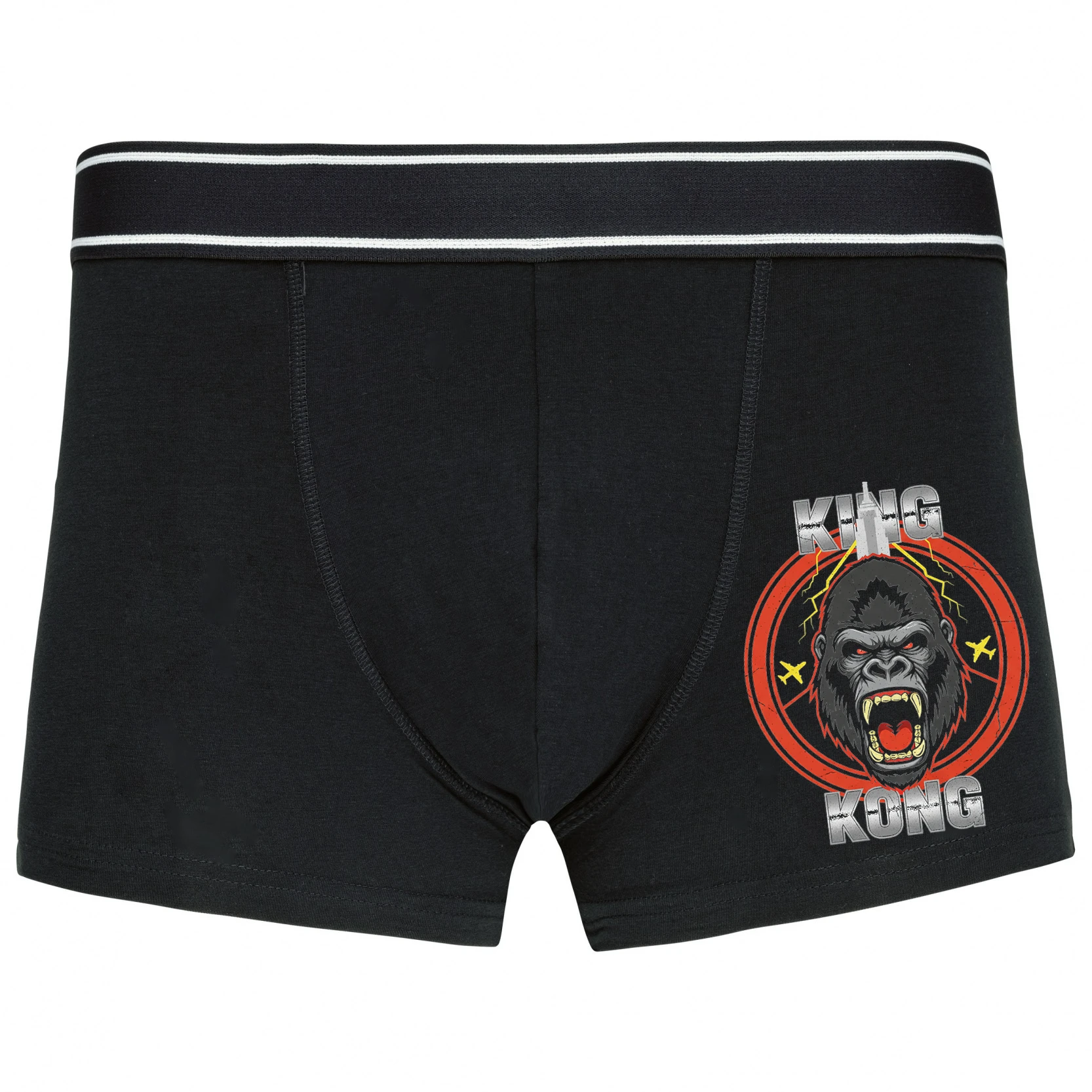 Boxerky Hrmiace King Kong Medzi Blesky Lietadlami A Mrakodrapy