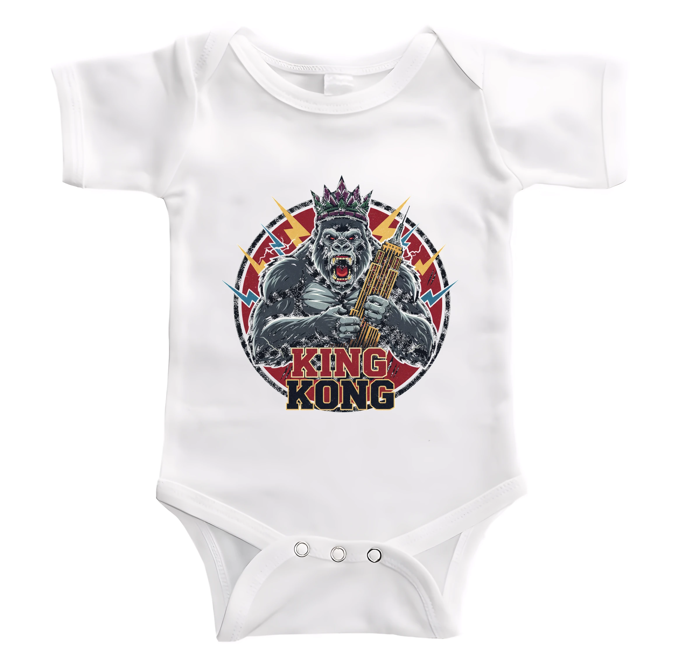 Detské body Kráľovský Výkrik King Kong S Korunou A Mrakodrapy