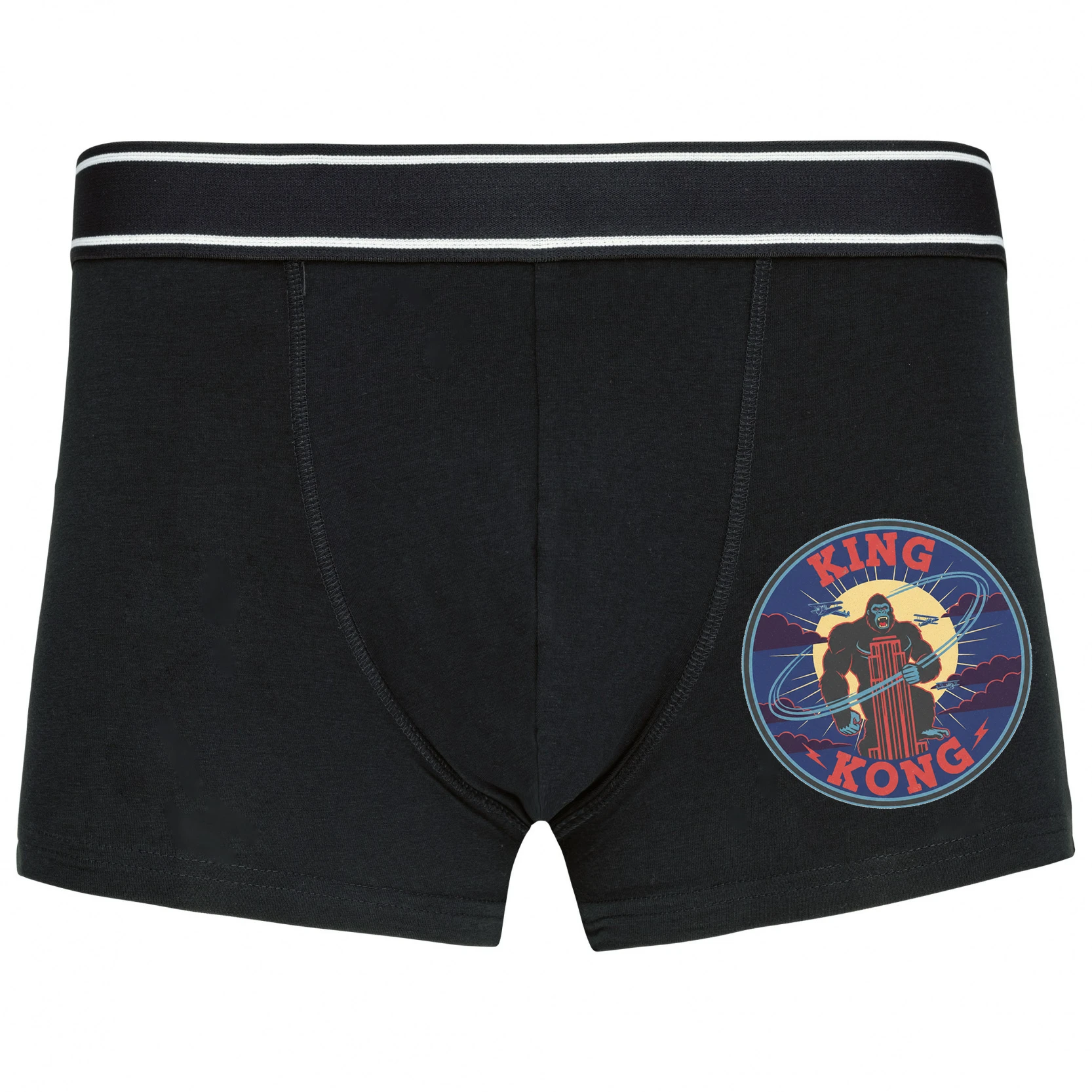 Boxerky Legendárna King Kong Na Mrakodrape V Retro Nočnom Odznaku