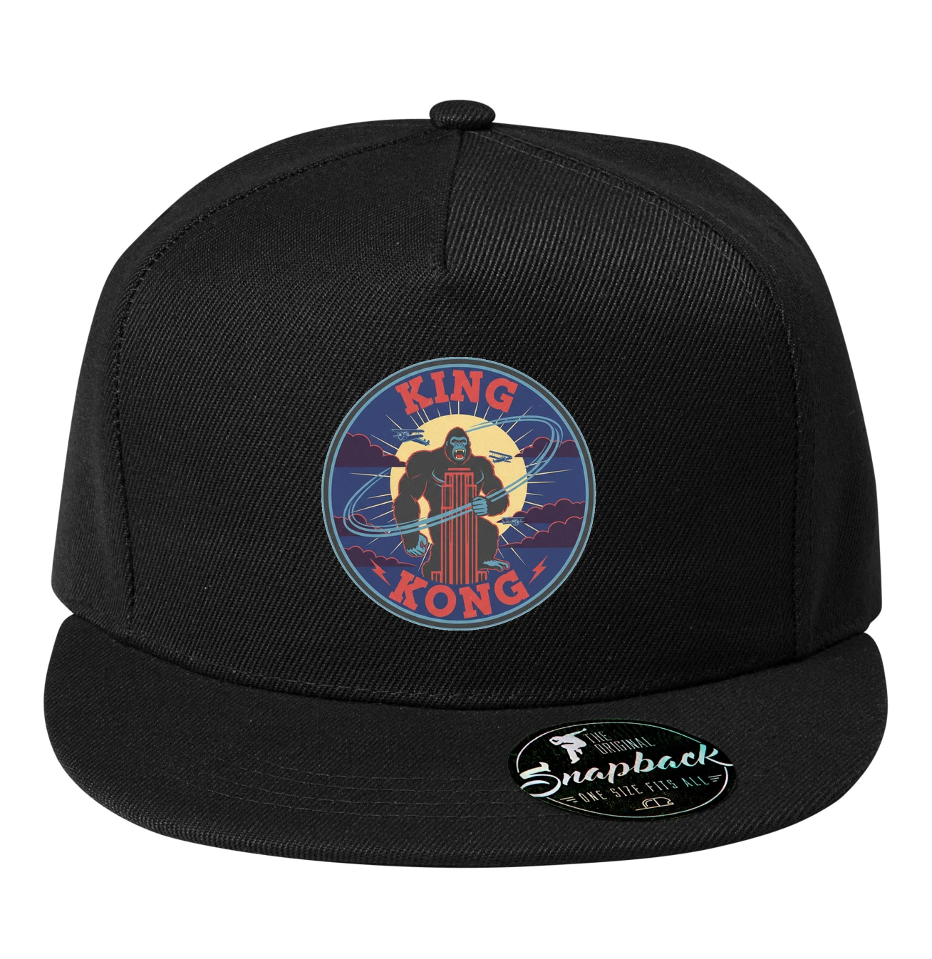 Snapback Legendárna King Kong Na Mrakodrape V Retro Nočnom Odznaku