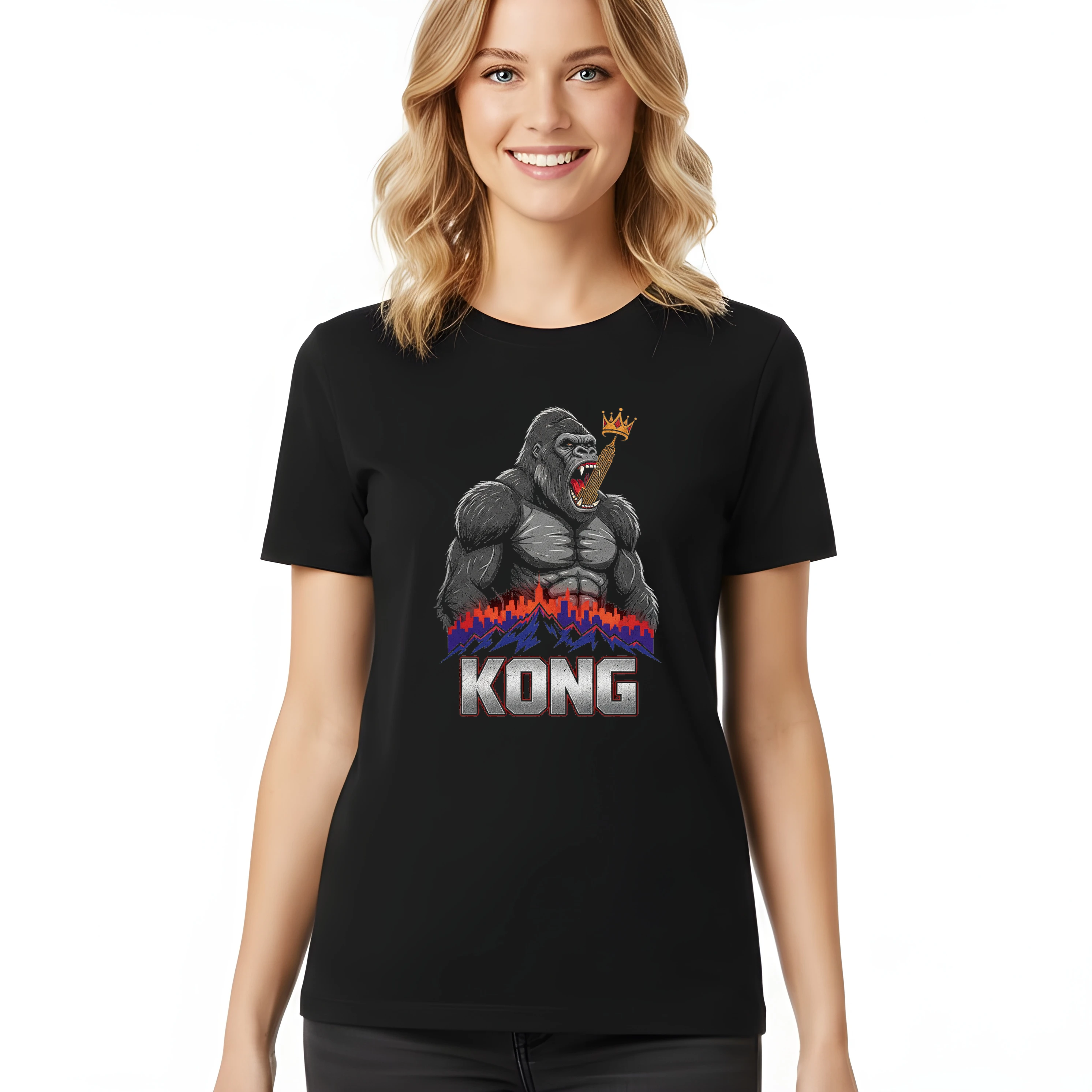 Dámske tričko Kong Kráľ Hôr A Mestských Korún