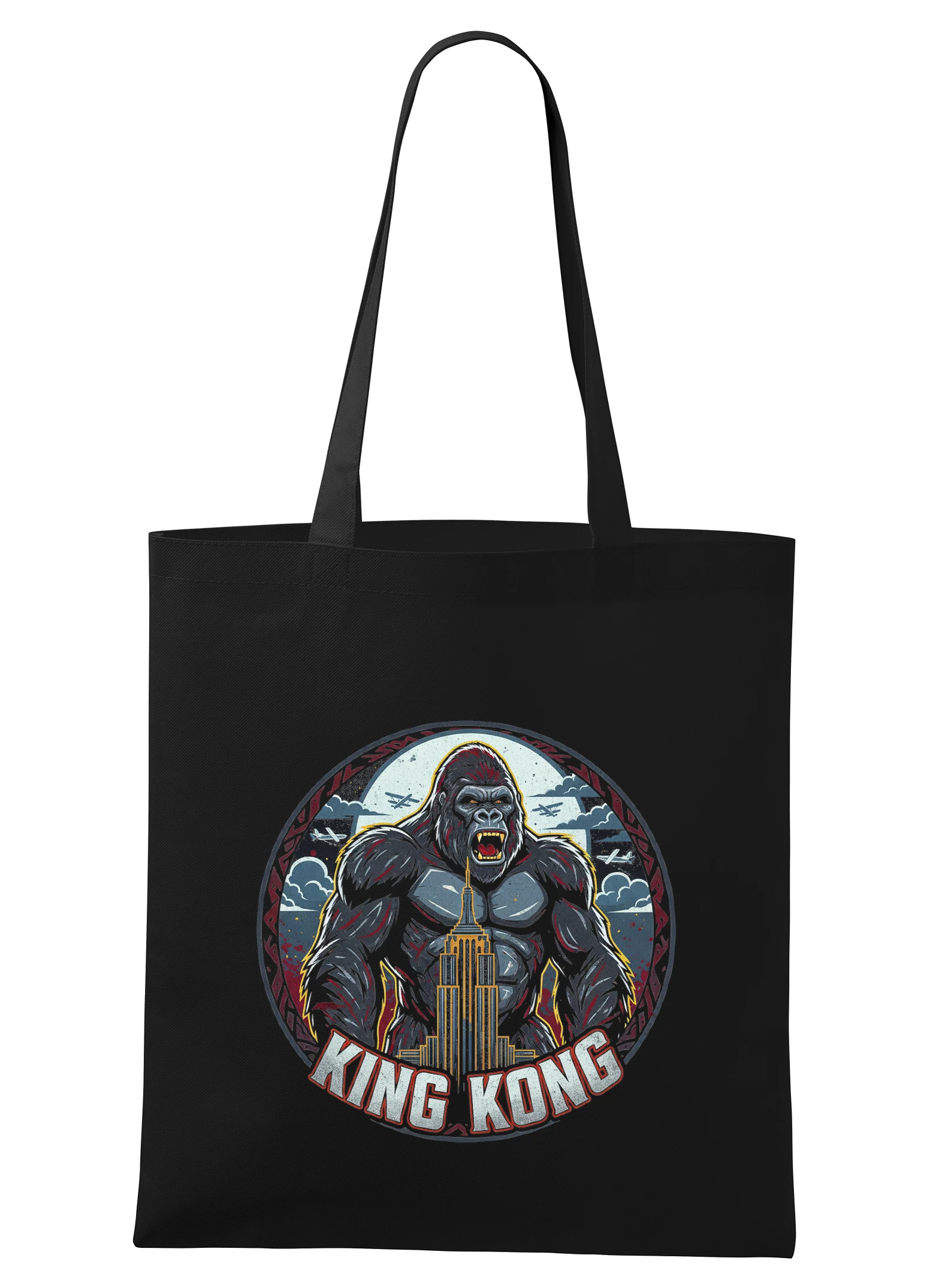 Nákupná taška Divoký Kráľovský Hnev King Kong Nad Empire State Building