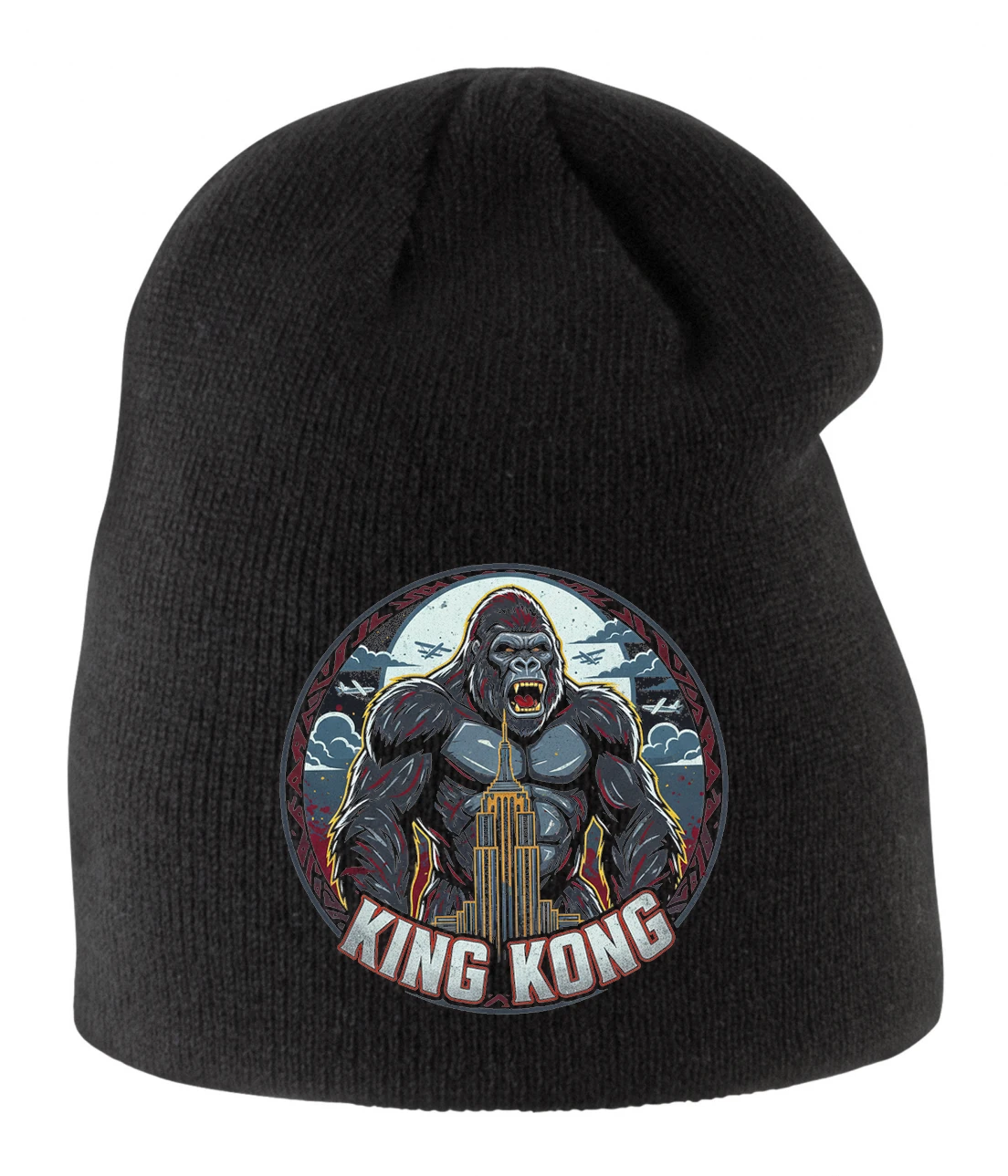 Detská zimná čiapka Divoký Kráľovský Hnev King Kong Nad Empire State Building