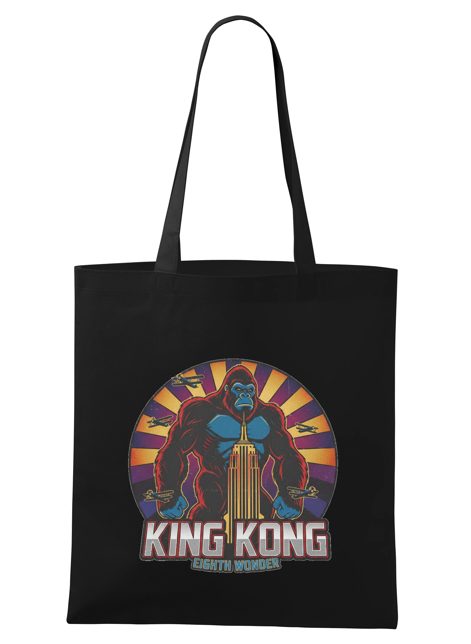 Nákupná taška King Kong Ôsmy Div Sveta Nad Empire State Building A Letecké Súboje
