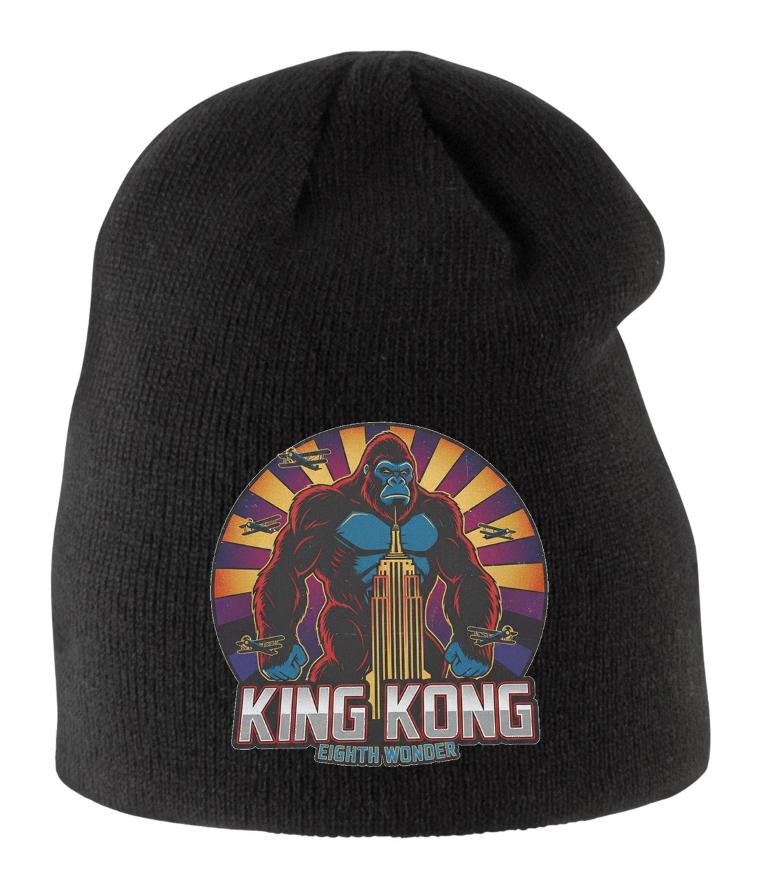 Detská zimná čiapka King Kong Ôsmy Div Sveta Nad Empire State Building A Letecké Súboje