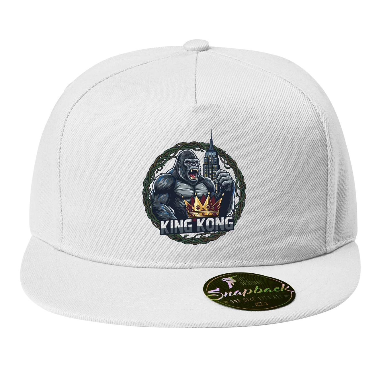 Snapback Kráľovský King Kong Na Mrakodrape S Korunou