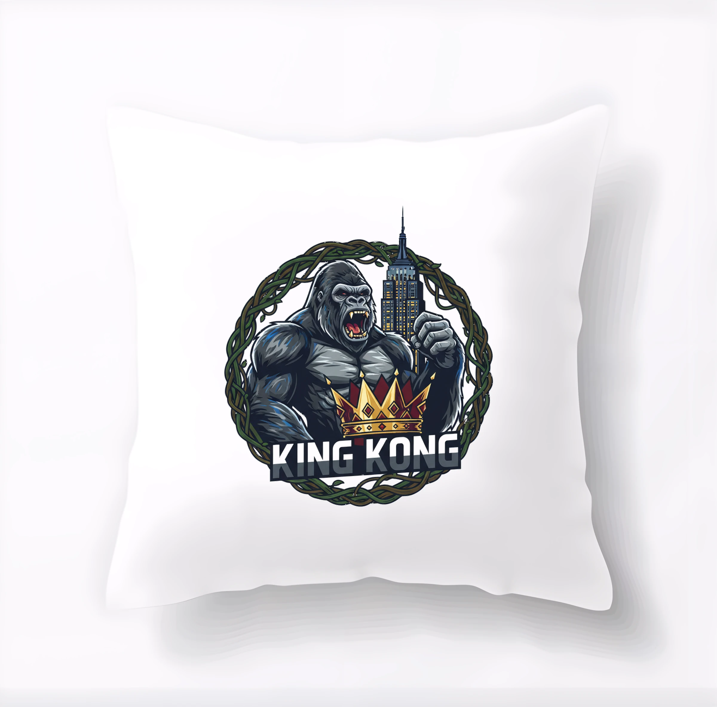 Vankúš Kráľovský King Kong Na Mrakodrape S Korunou