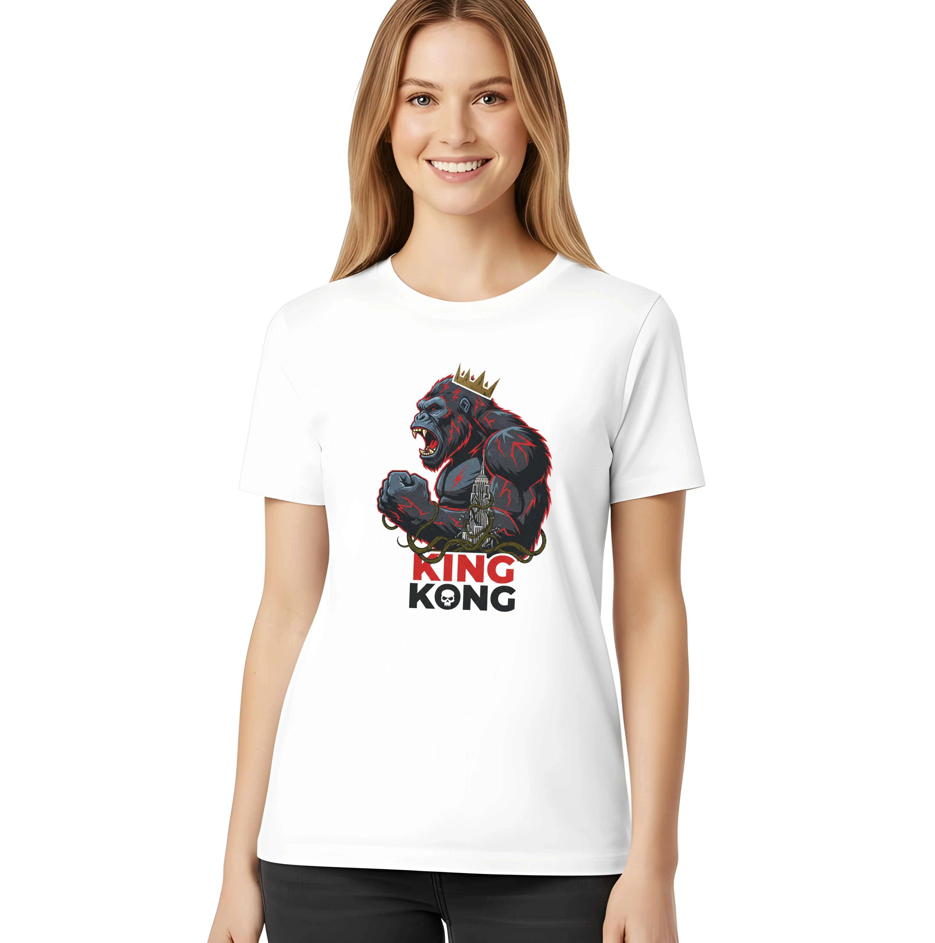 Dámske tričko Kráľovská Sila King Kong Mestský Titán S Korunou