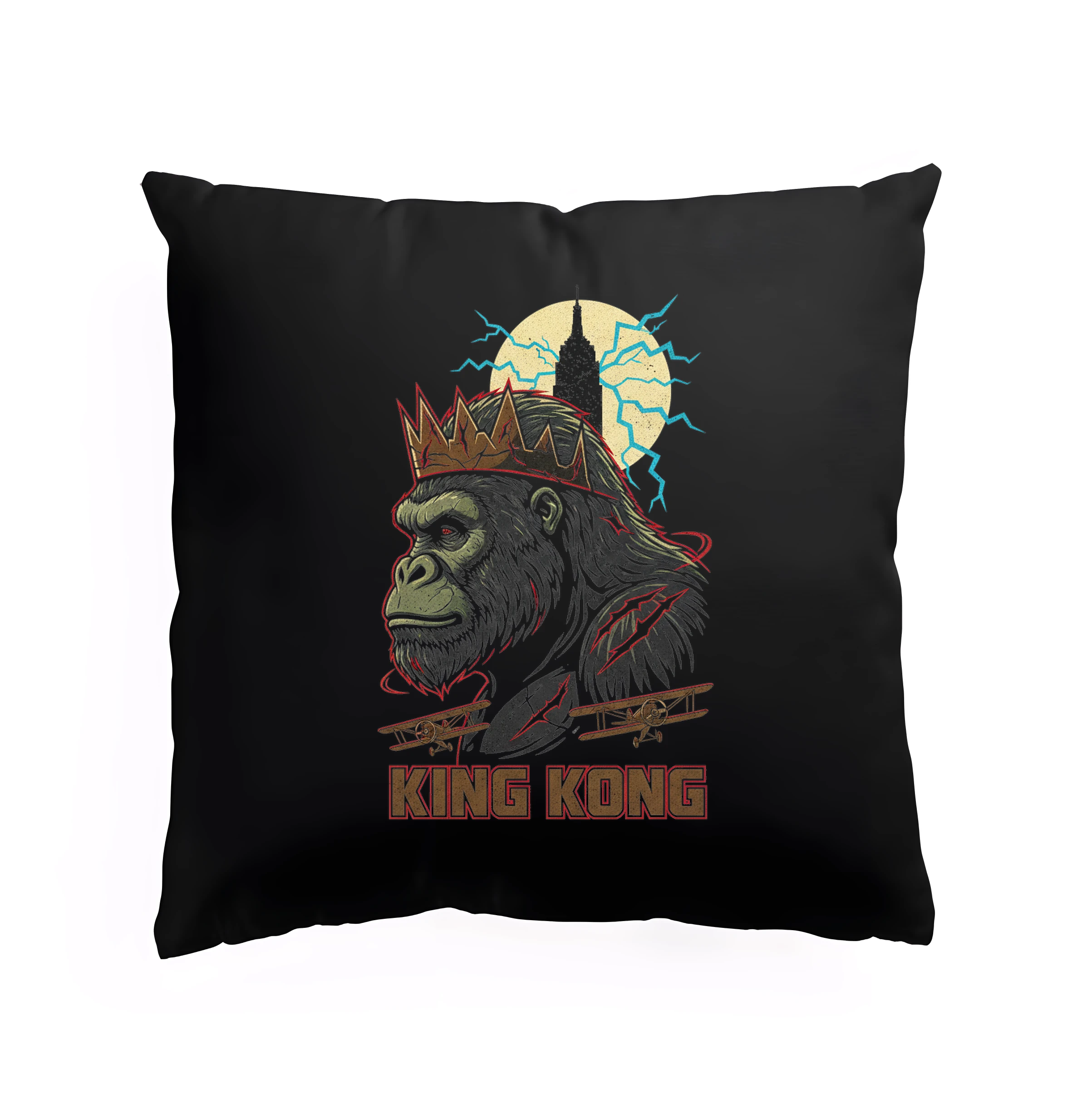 Vankúš Kráľovský King Kong S Korunou Šrámy A Mesačnými Bleskami