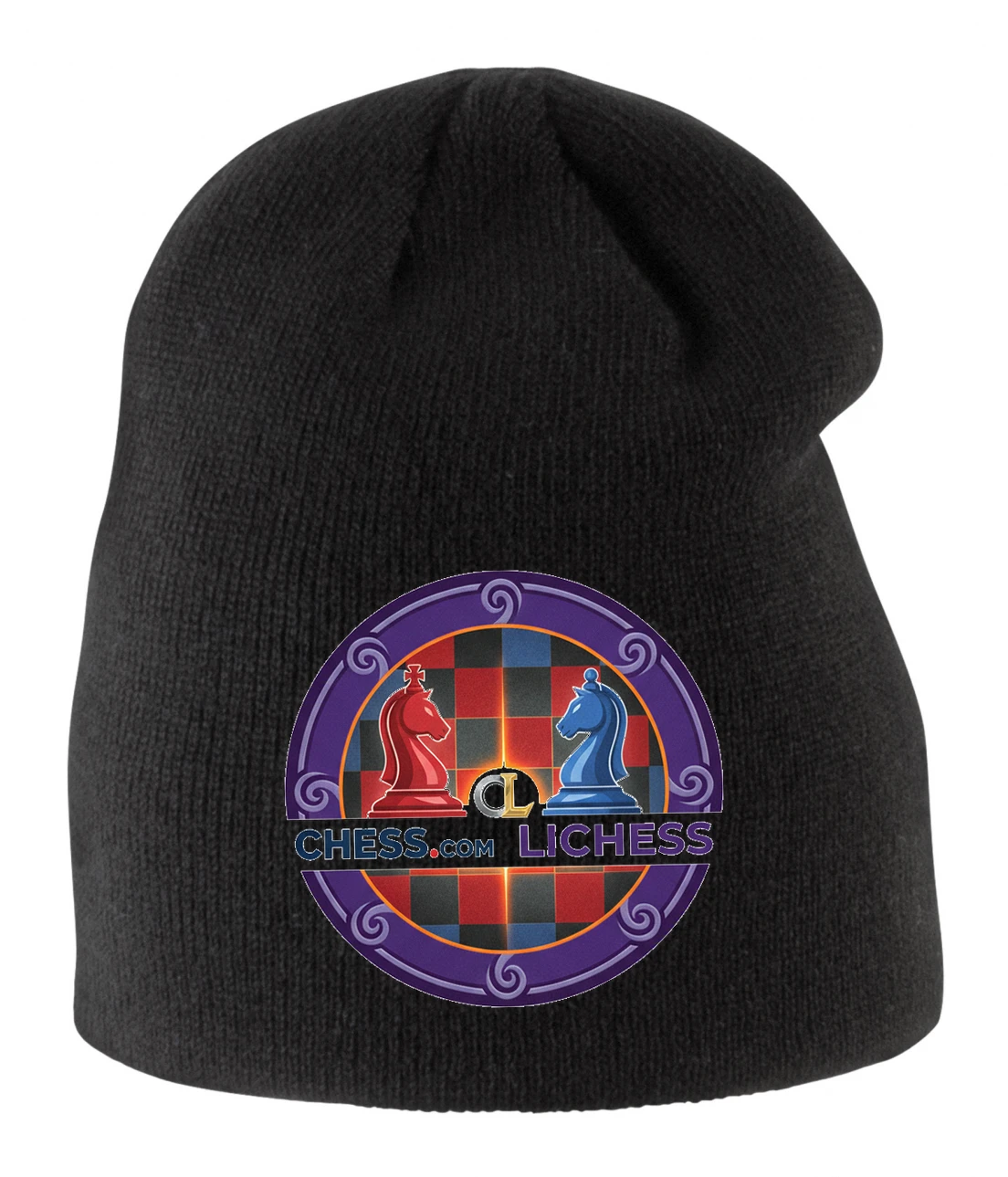Detská zimná čiapka Súboj Rytierov Chesscom A Lichess Kráľovské Stretnutie