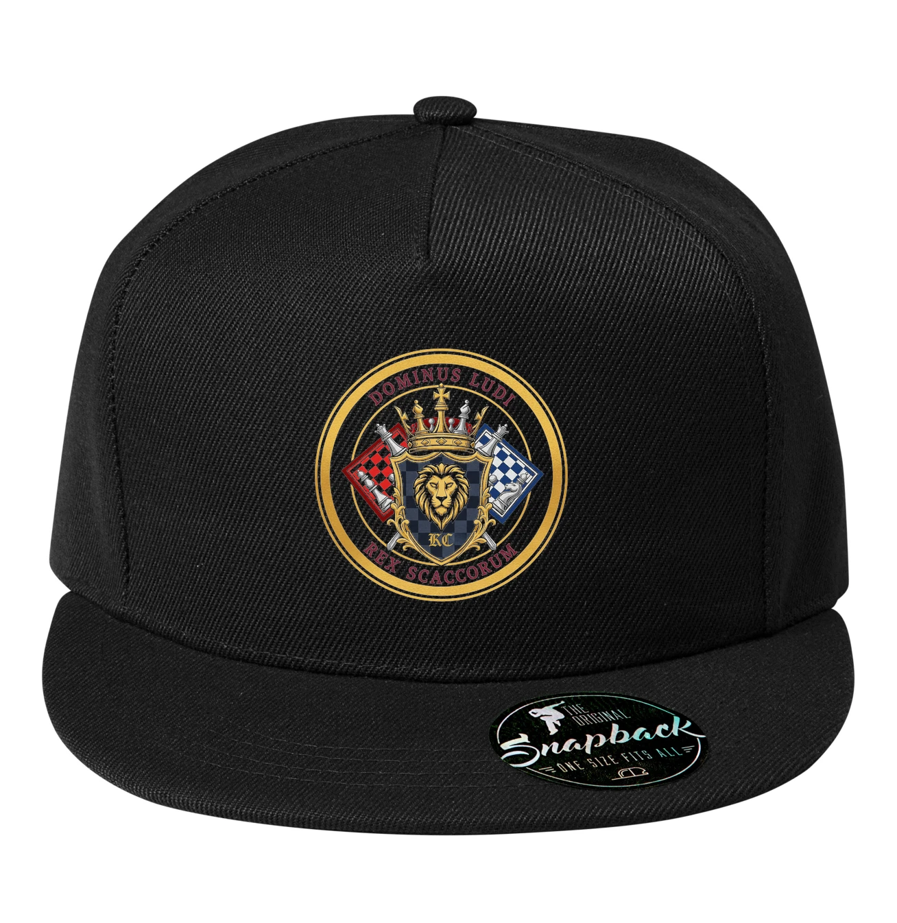 Snapback Kráľovský Erb Šachových Majstrov King Of Chess S Levím Štítom