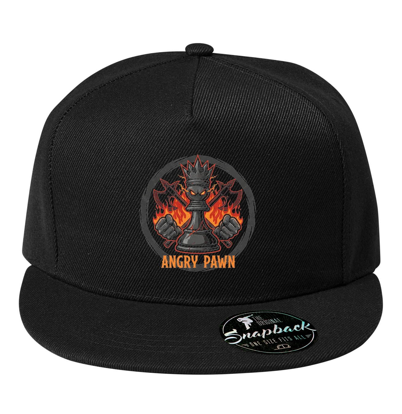 Snapback Nahnevaný Kráľovský Angry Pawn Ohnivá Sila Šachovej Revolúcia