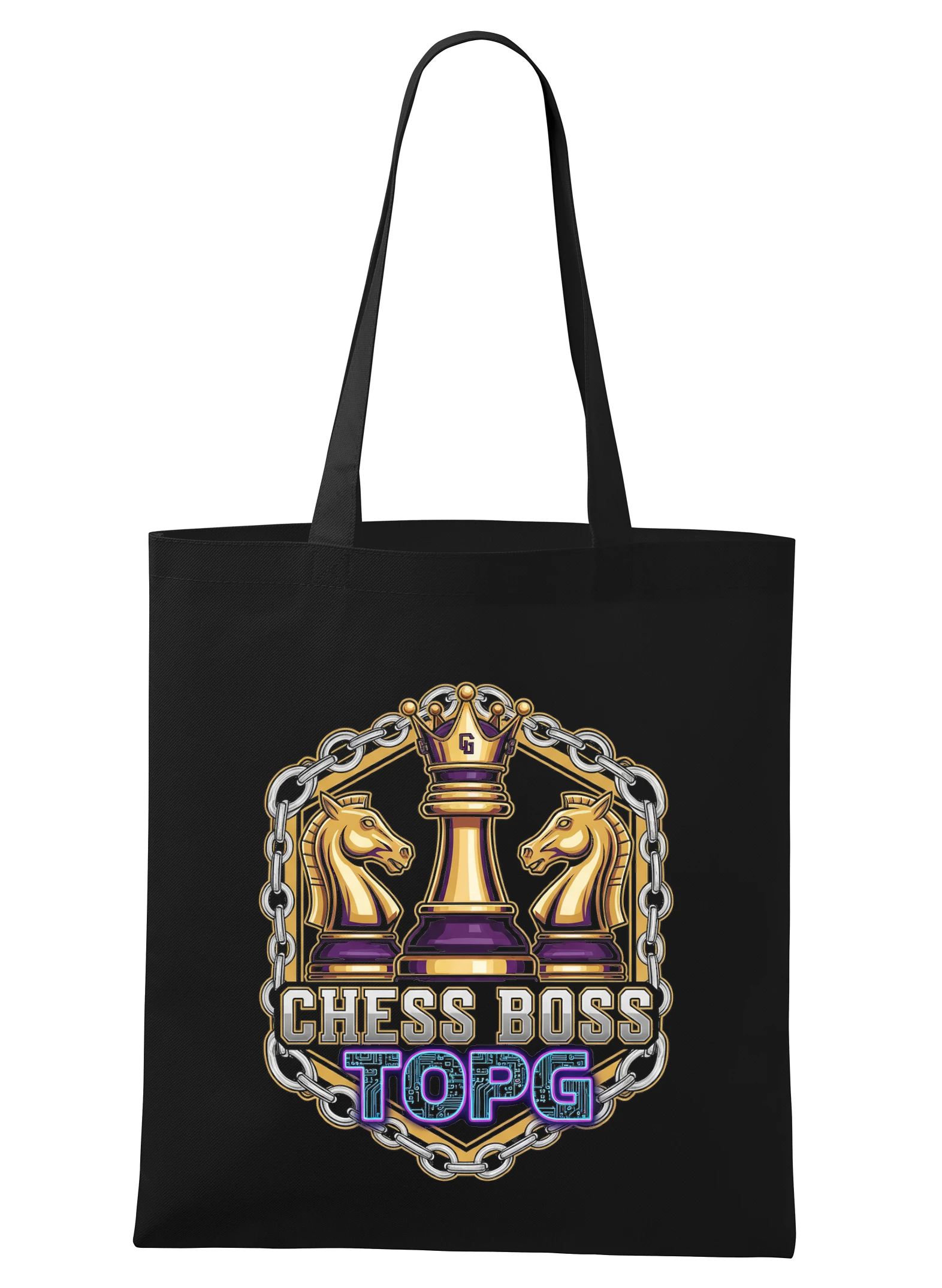 Nákupná taška Kráľovská Sila Chess Boss A Topg Zlatá Koruna