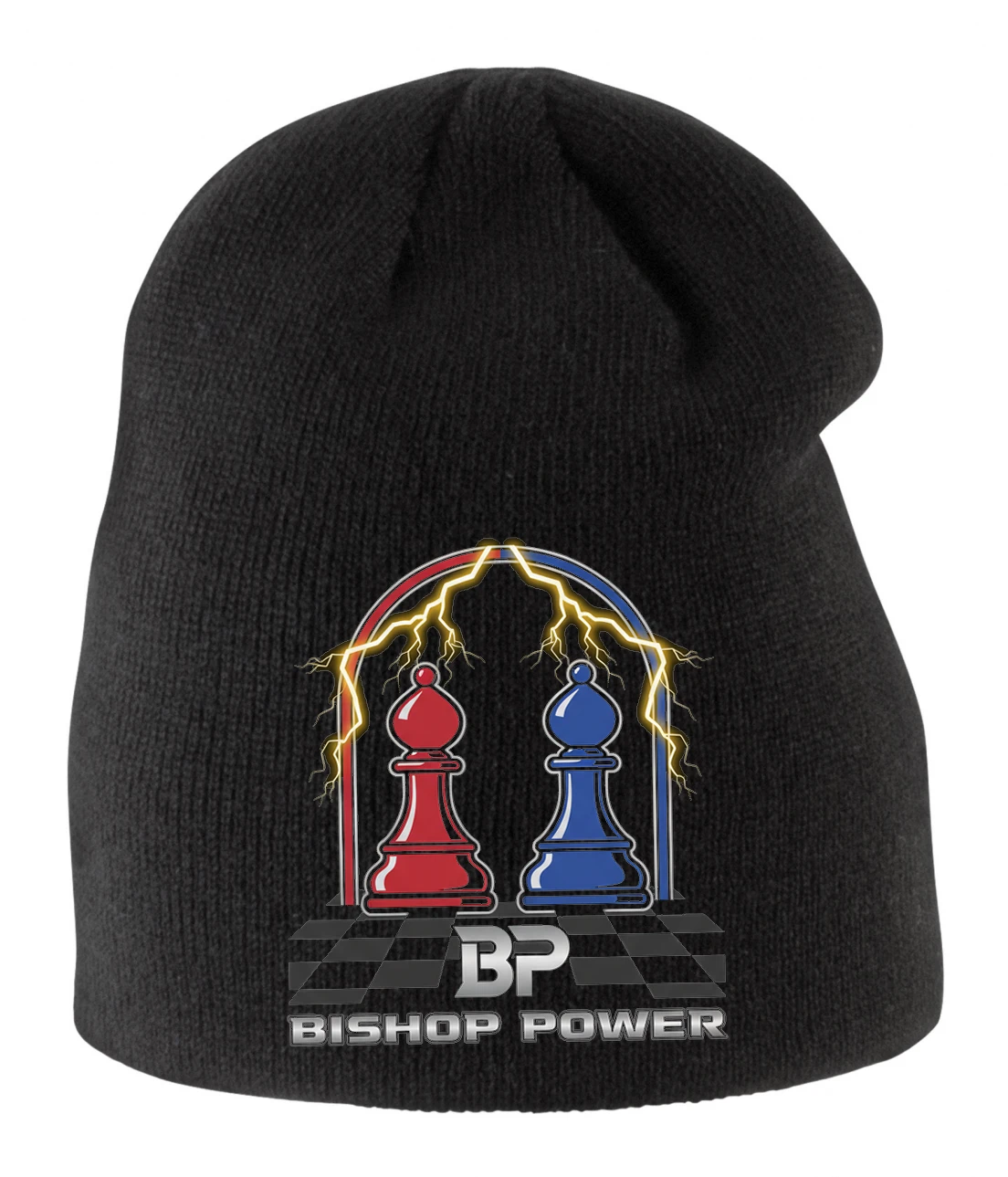 Detská zimná čiapka Elektrický Duel Šachových Strelcov Bishop Power