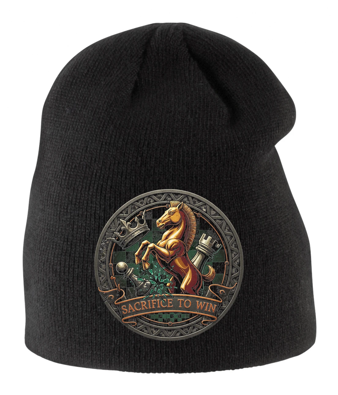 Detská zimná čiapka Šachová Sága Obeť Rytiera Pre Víťazstvo A Korunu