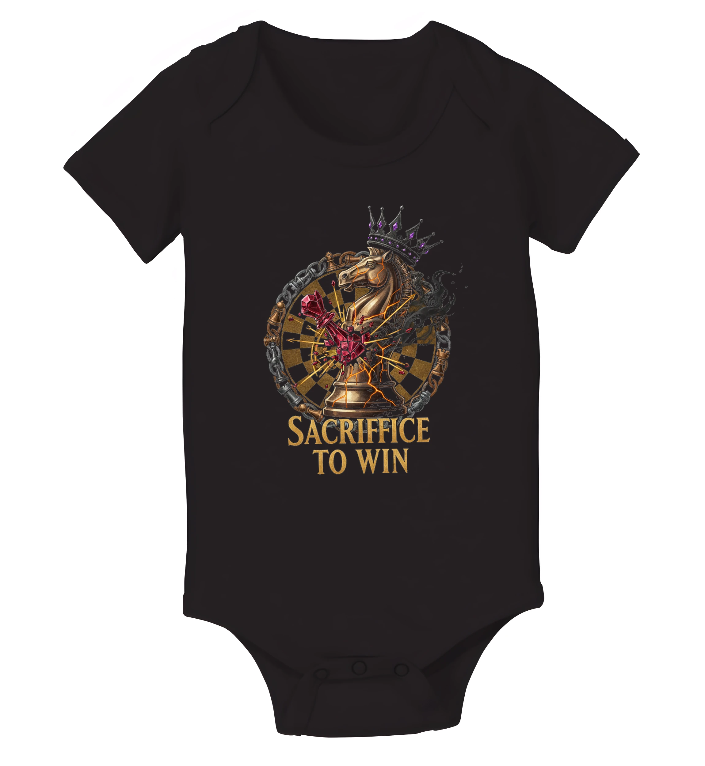 Detské body Šachová Obeť Pre Víťazstvo Sacrifice To Win S Kráľovským Jazdcom