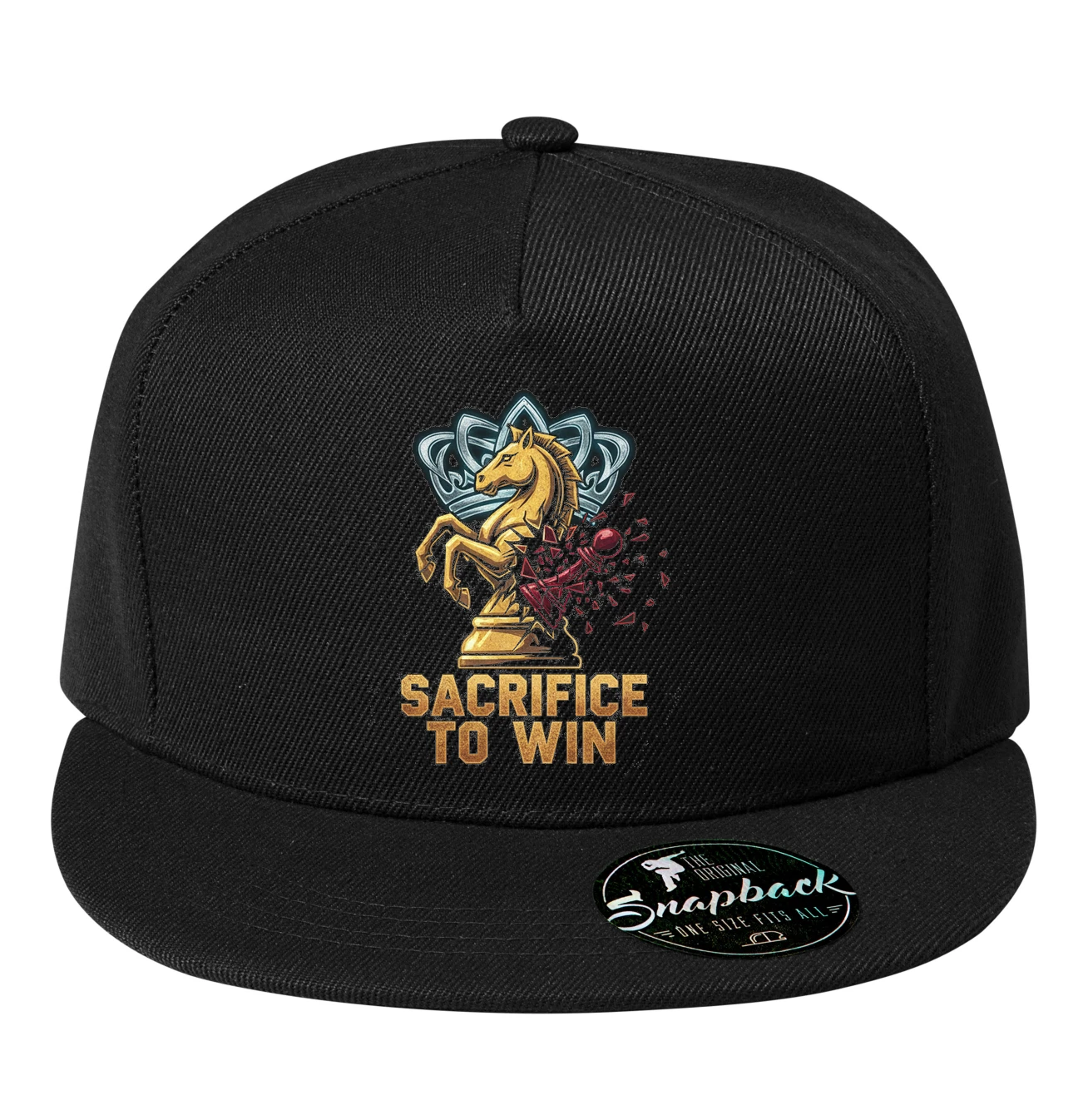 Snapback Zlatý Jazdec Šachová Obeť Pre Víťazstvo A Slávu