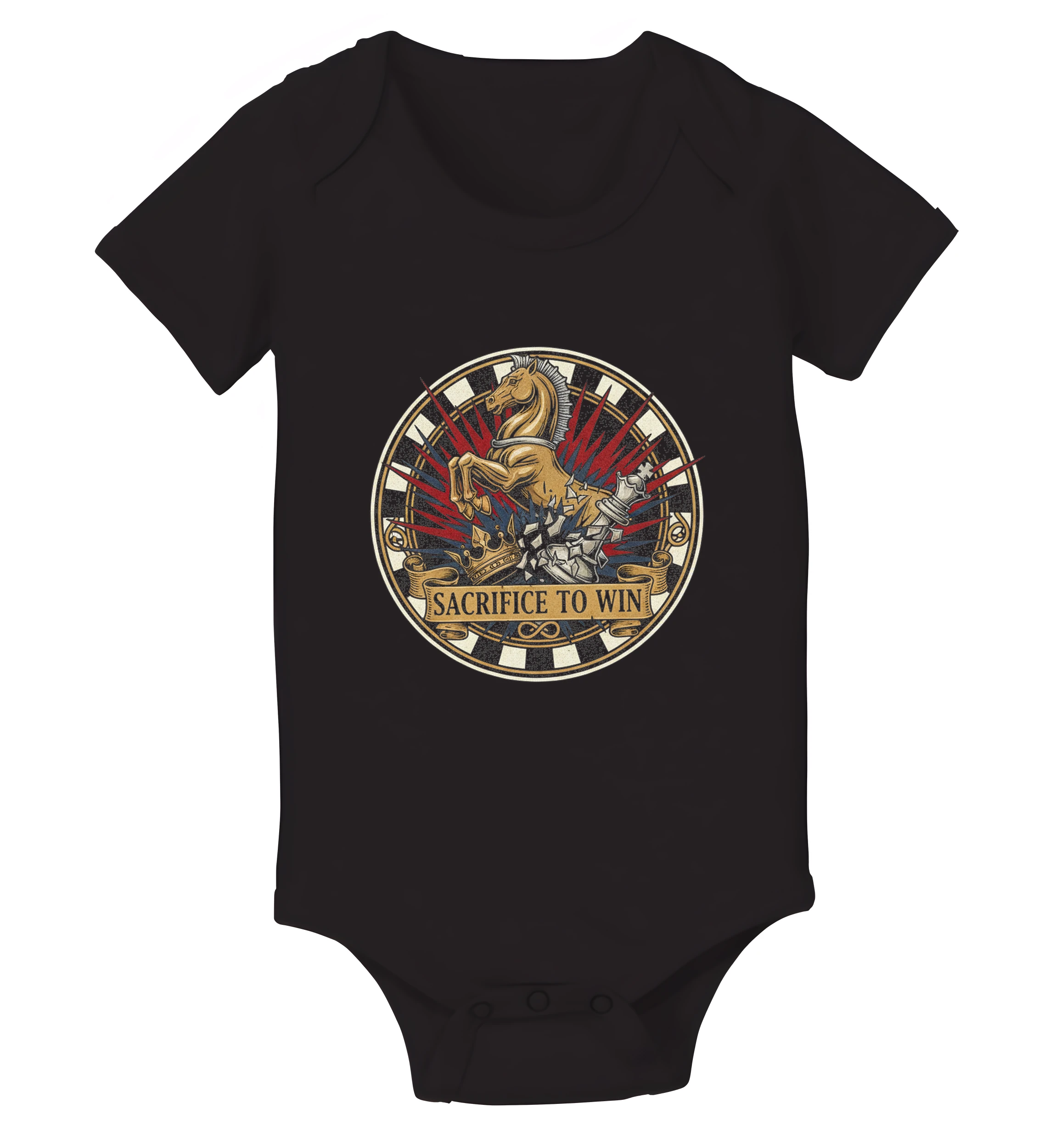 Detské body Šachový Jazdec Sacrifice To Win Koruna Odhodlanie A Obeť