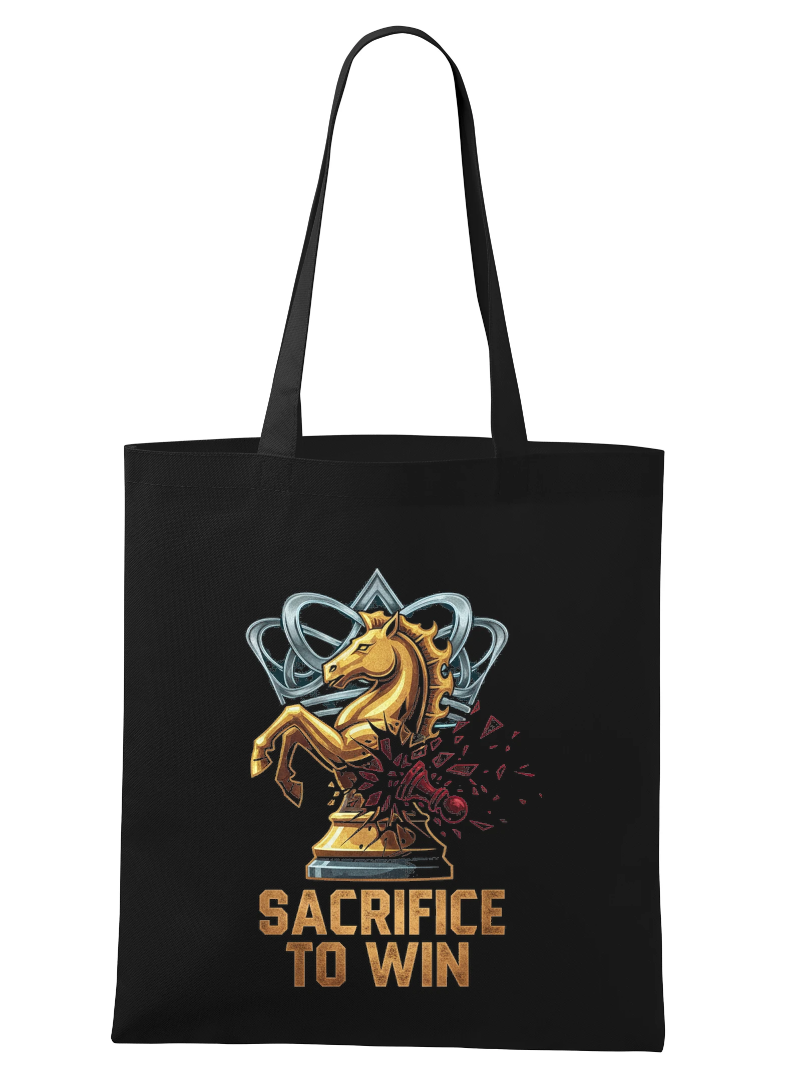 Nákupná taška Zlatý Jazdec A Umenie Obete Sacrifice To Win
