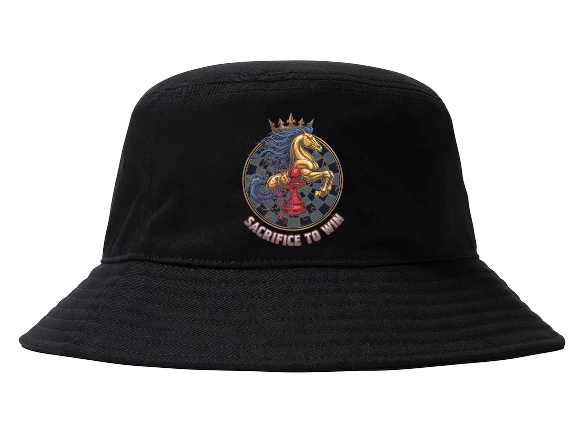 Klobúčik Šachová Obeť Pešiakom Zlatý Jazdec Ku Korune A Víťazstvo