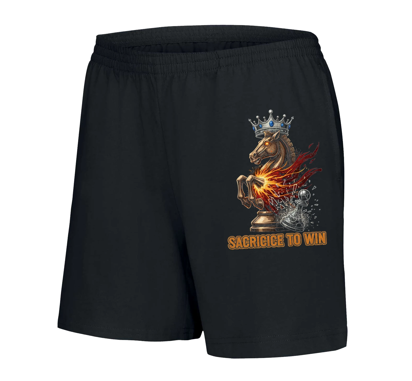 Dámske šortky Šachový Ohnivý Jazdec Obeť Pre Víťazstvo Sacrifice To Win