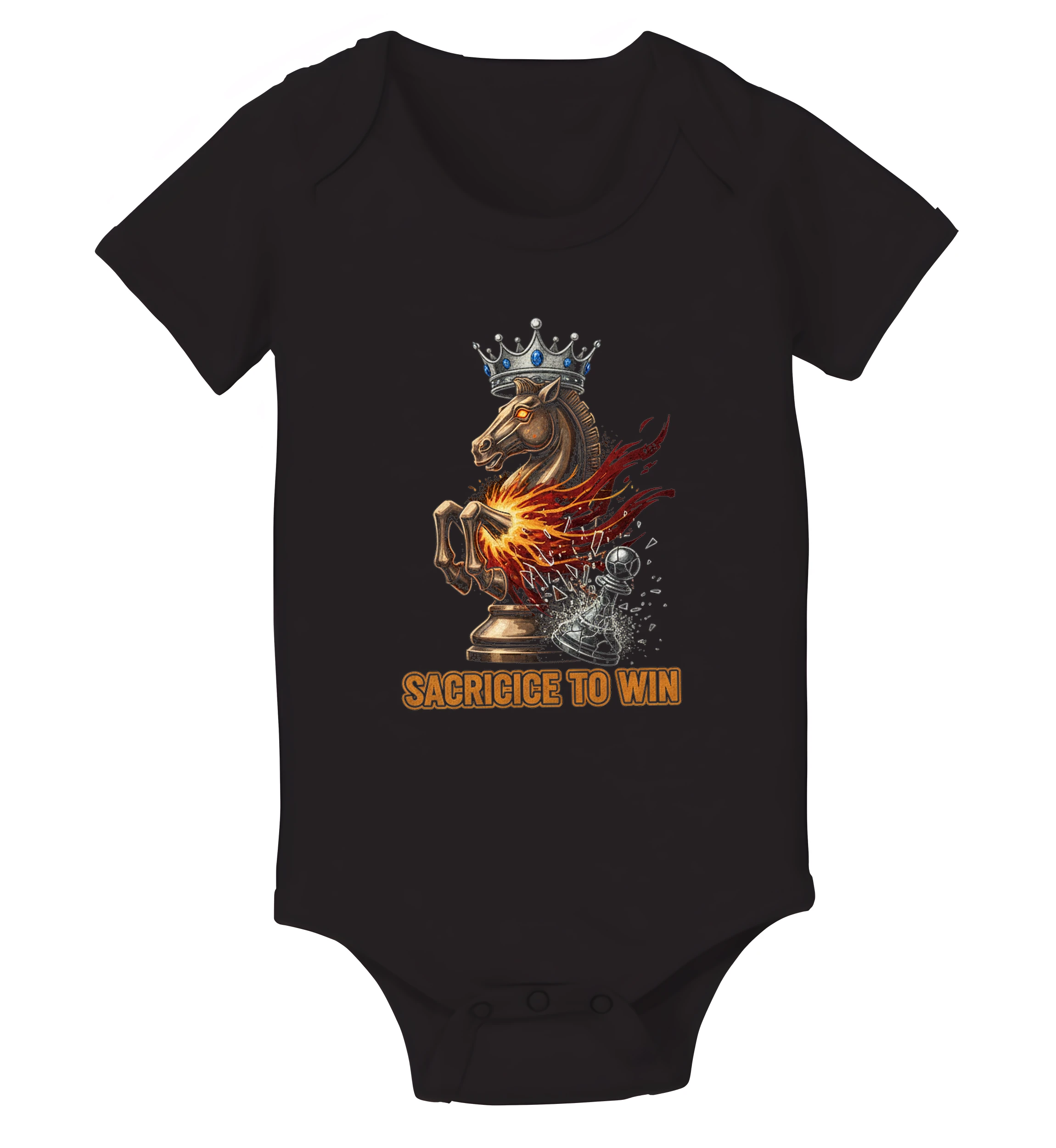 Detské body Šachový Ohnivý Jazdec Obeť Pre Víťazstvo Sacrifice To Win