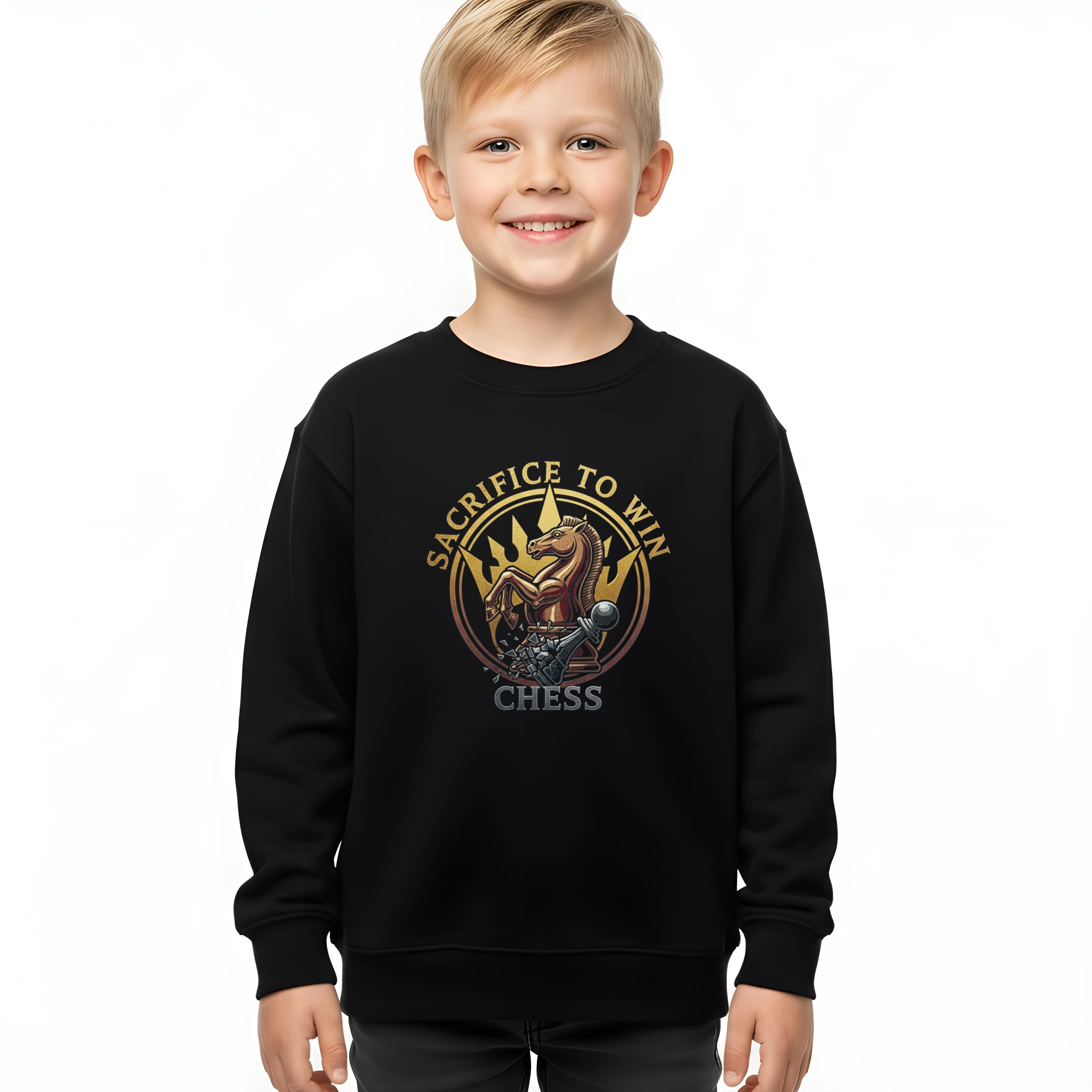 Detská mikina Obeť Rytiera Pre Kráľovské Víťazstvo V Chess