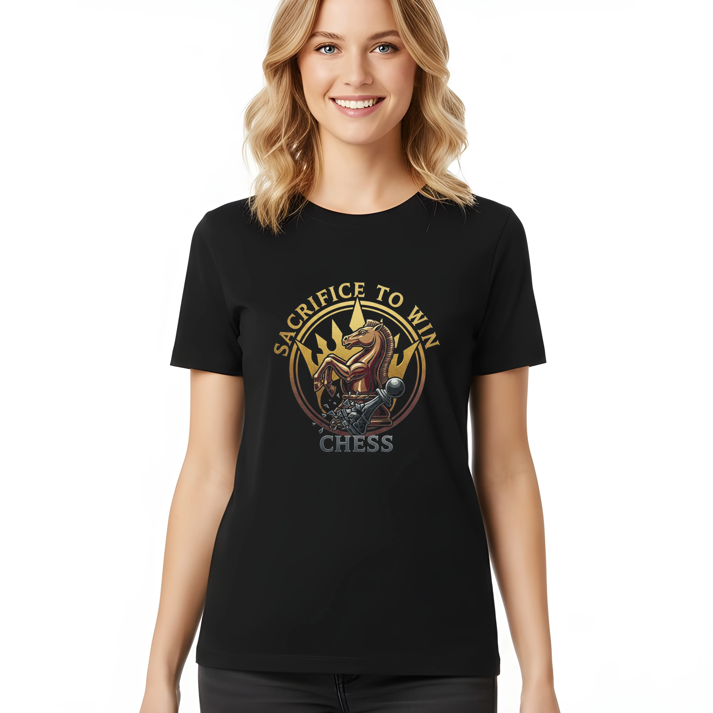 Dámske tričko Obeť Rytiera Pre Kráľovské Víťazstvo V Chess