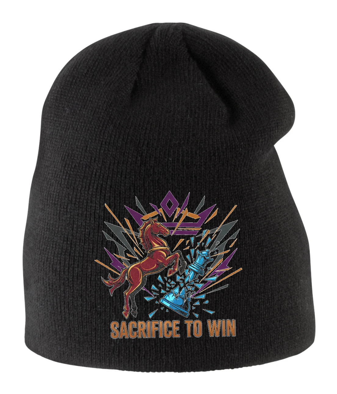 Detská zimná čiapka Jazdec Obetuje Kráľa Cesta K Víťazstvo Sacrifice To Win