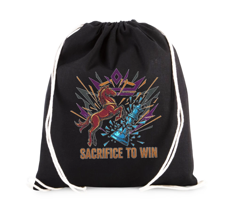 Vak na chrbát Jazdec Obetuje Kráľa Cesta K Víťazstvu Sacrifice To Win