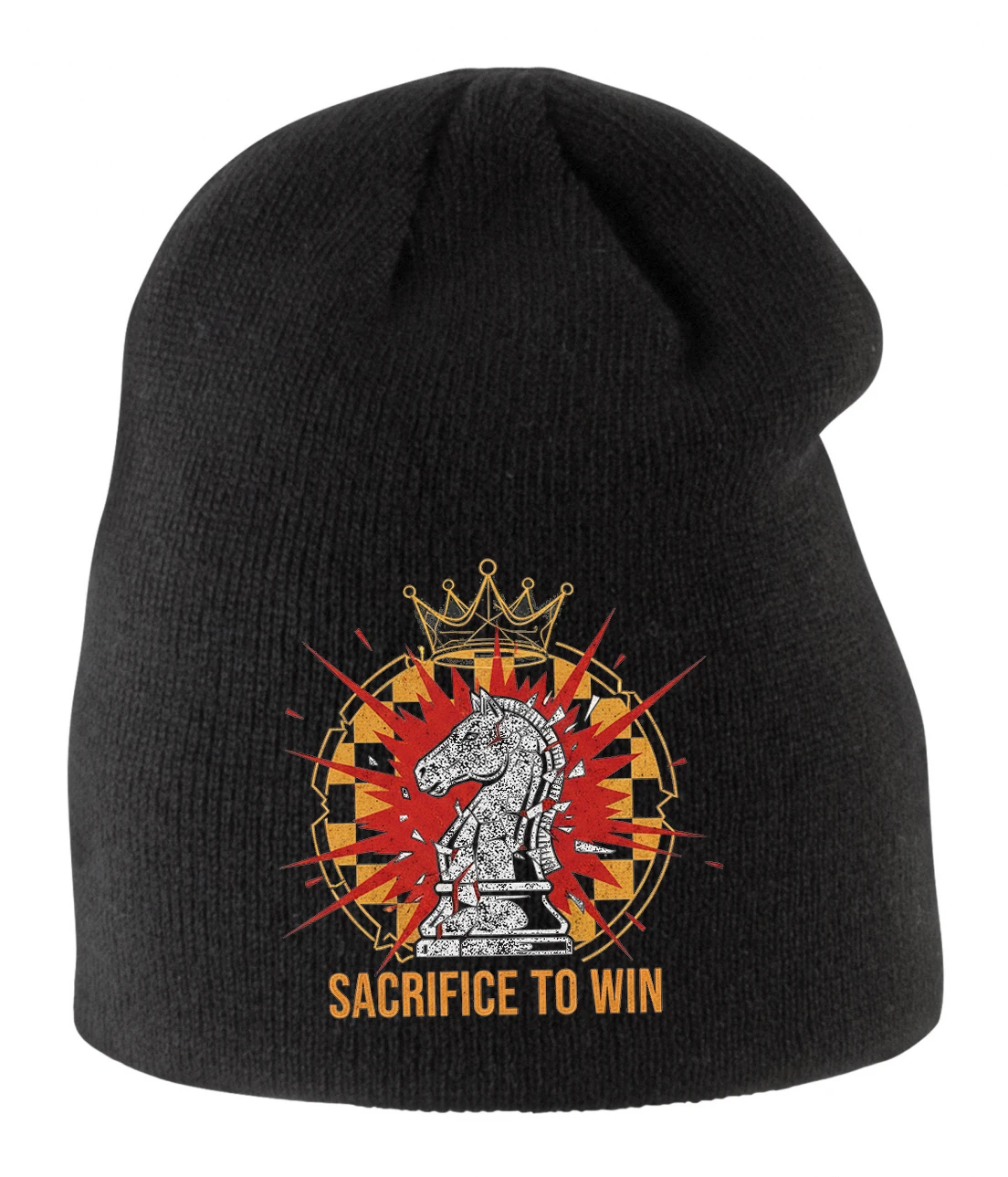 Detská zimná čiapka Kráľovská Obeť Šachového Jazdca Cesta K Víťazstvu