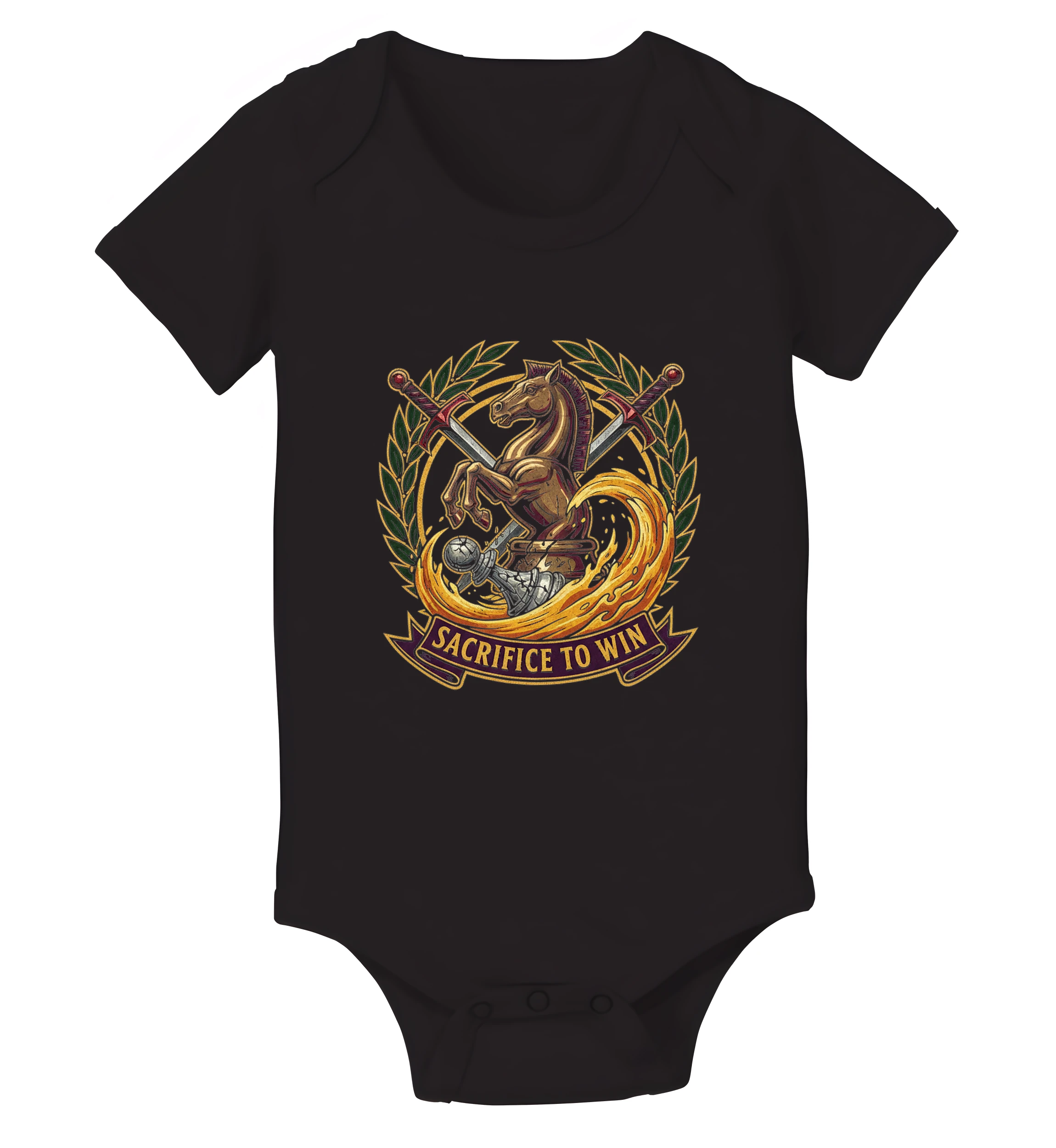 Detské body Šachový Jazdec Ohnivá Obeť Pre Víťazstvo Sacrifice To Win